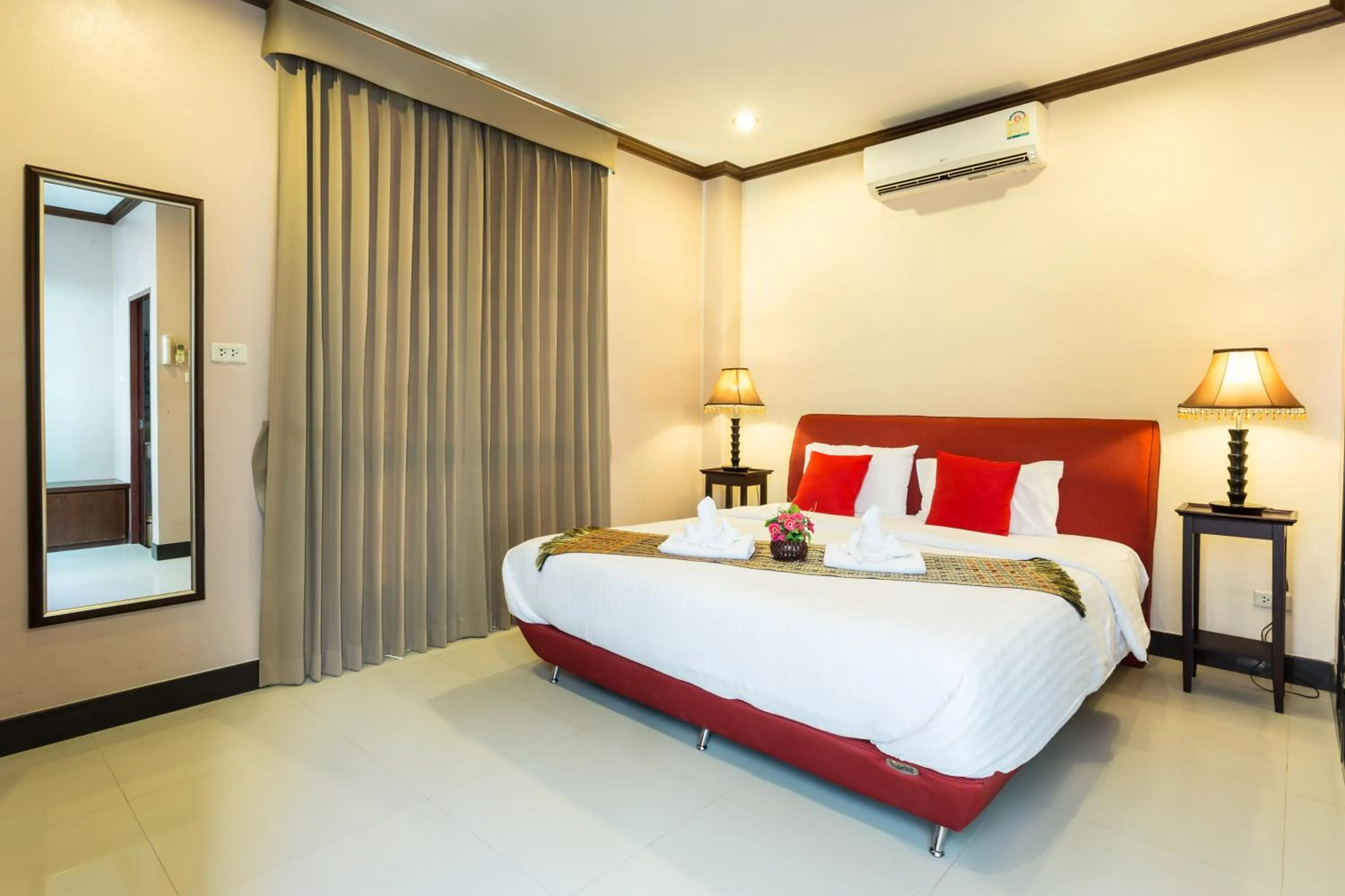 Bedroom, Bed in Kata Beachwalk Hotel and Bungalows