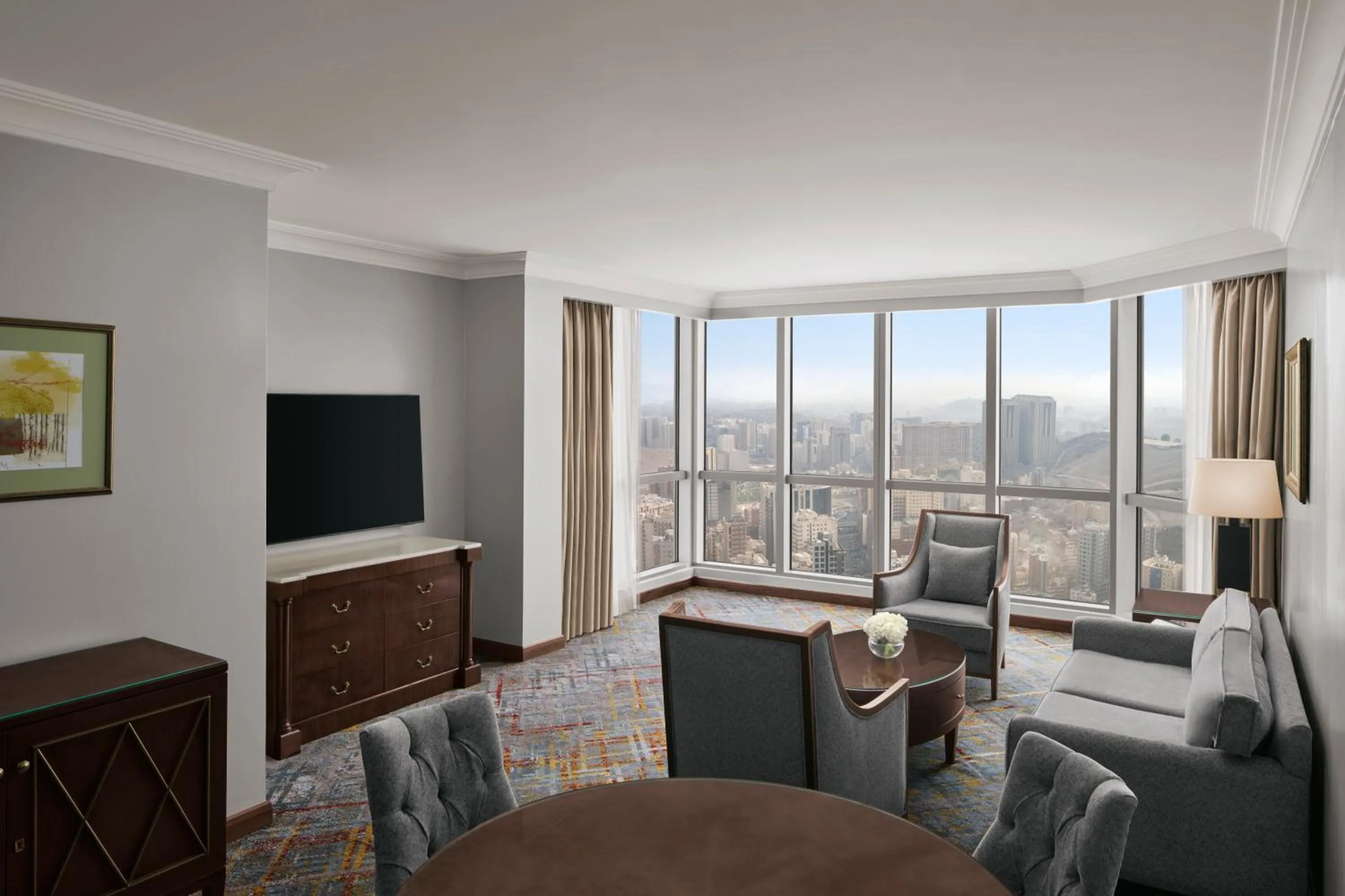 Living room in Swissotel Al Maqam Makkah