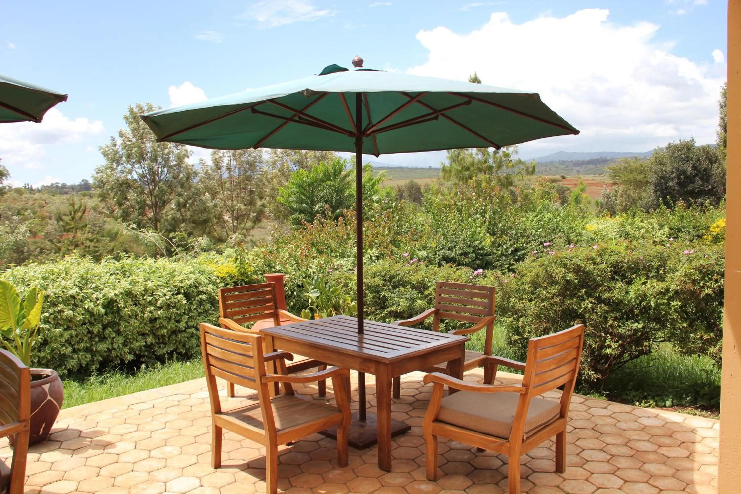 Balcony/Terrace in Tanzanice Farm Lodge