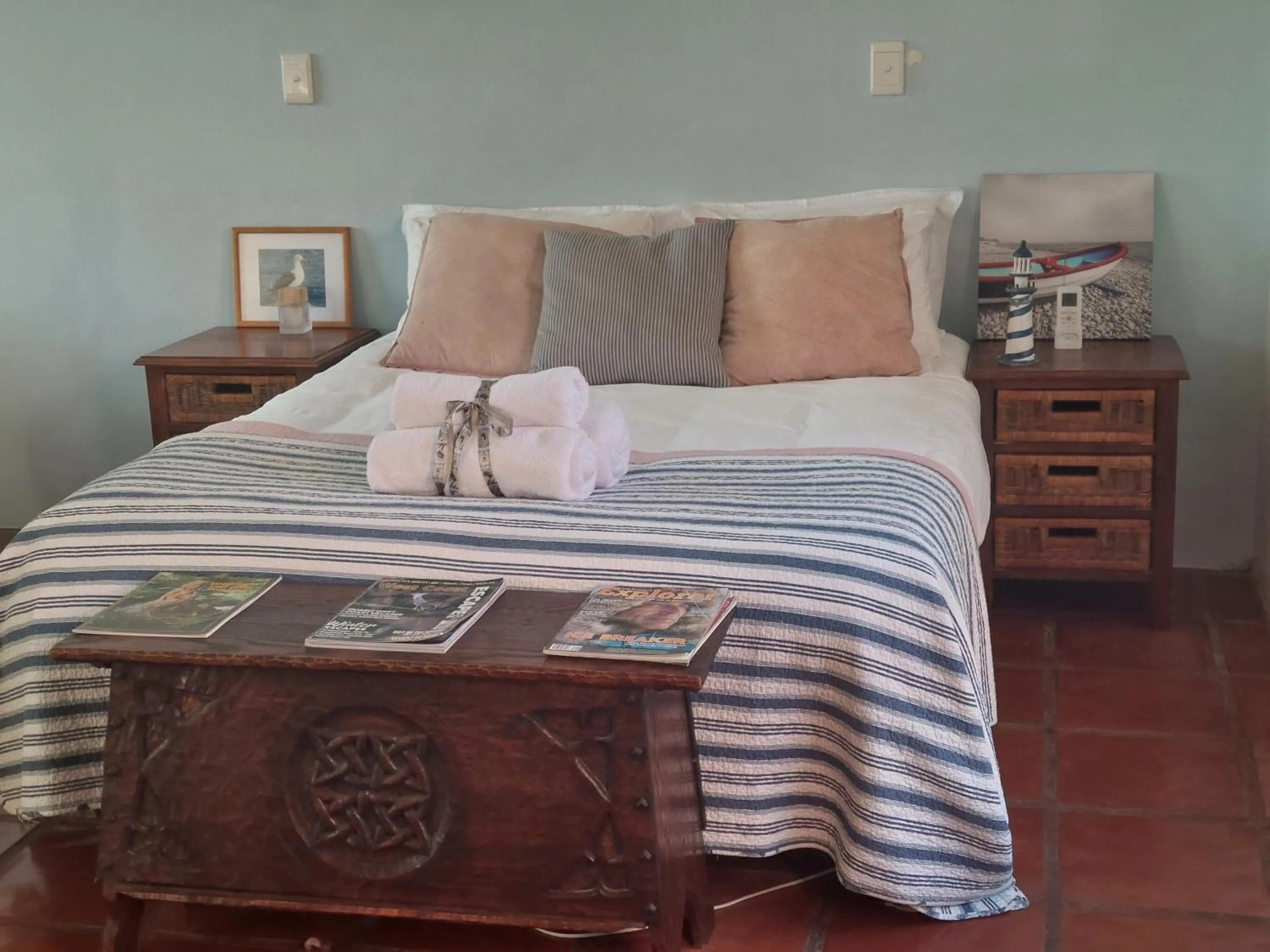 Bed in Langebaan Sea Cottages
