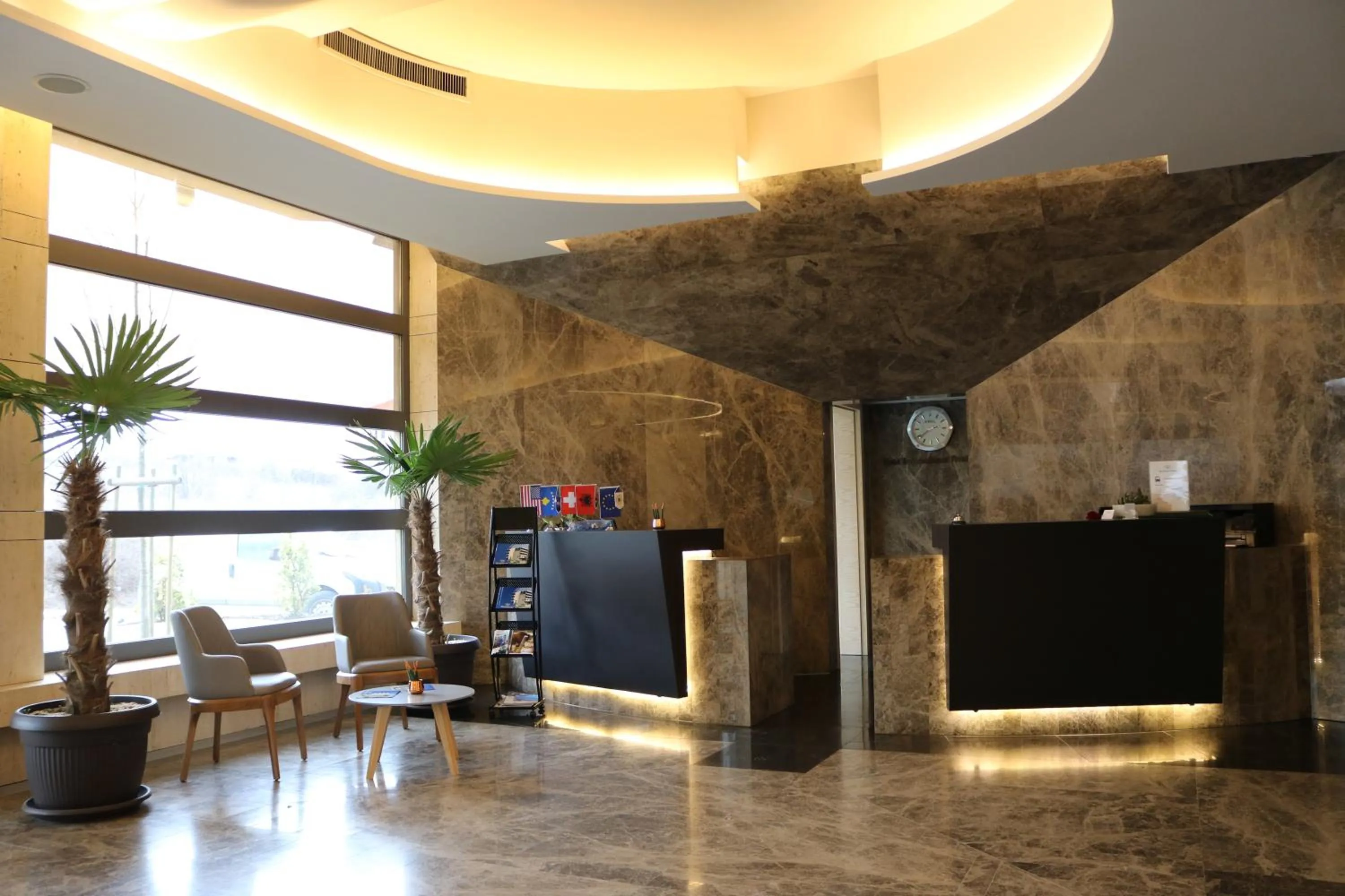 Lobby or reception in Hotel International Prishtina & Spa