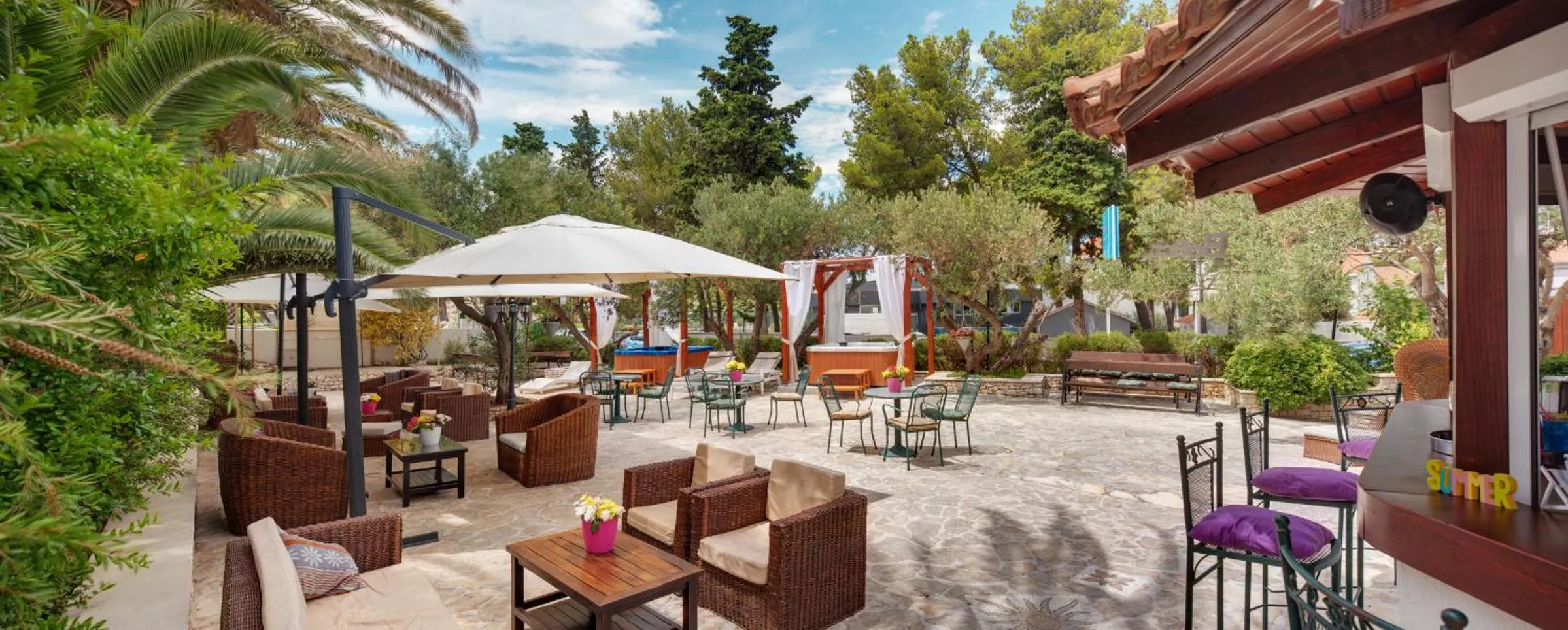 Patio in Hotel Villa Adriatica - Adults Only