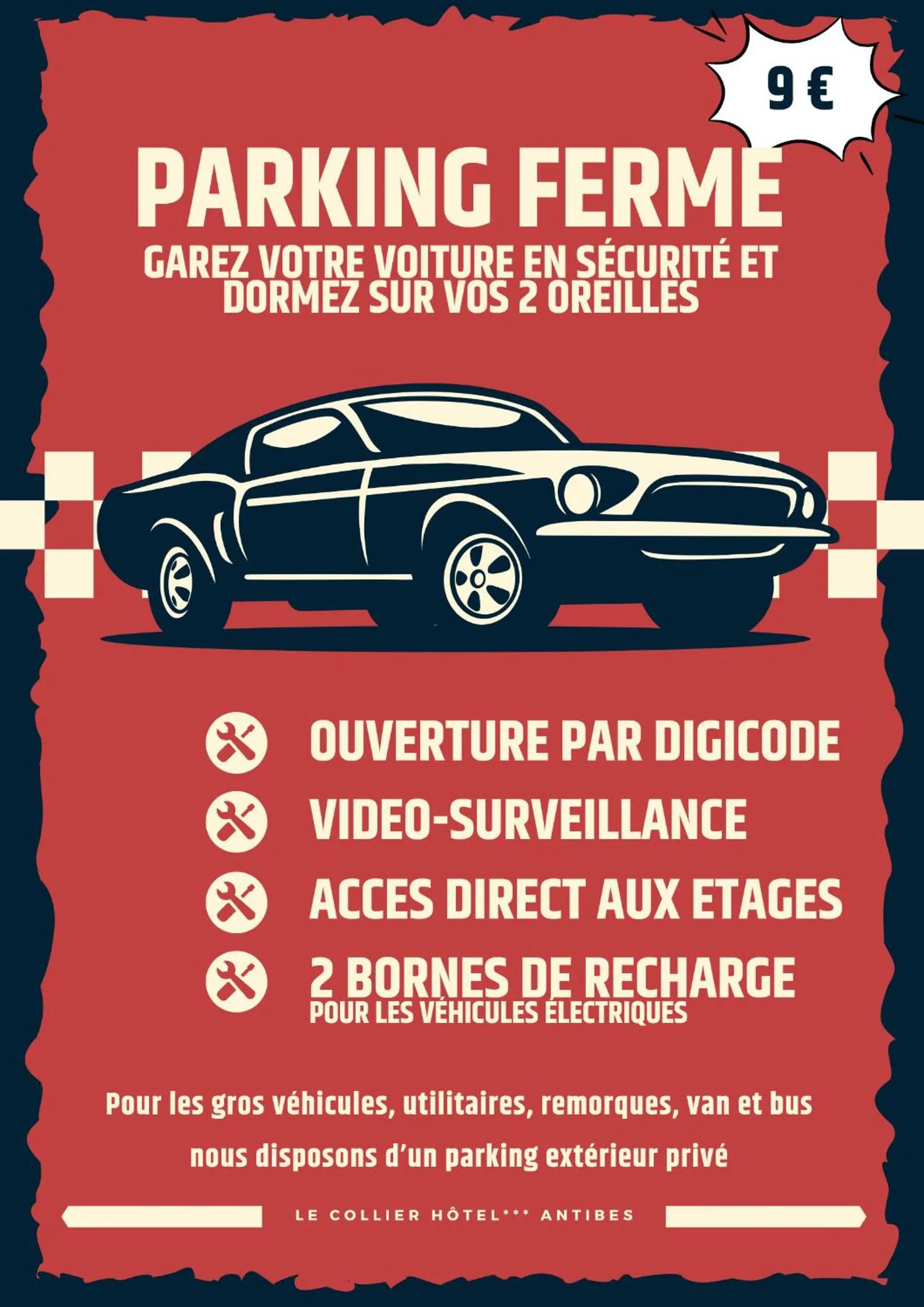 Parking in Hôtel Le Collier