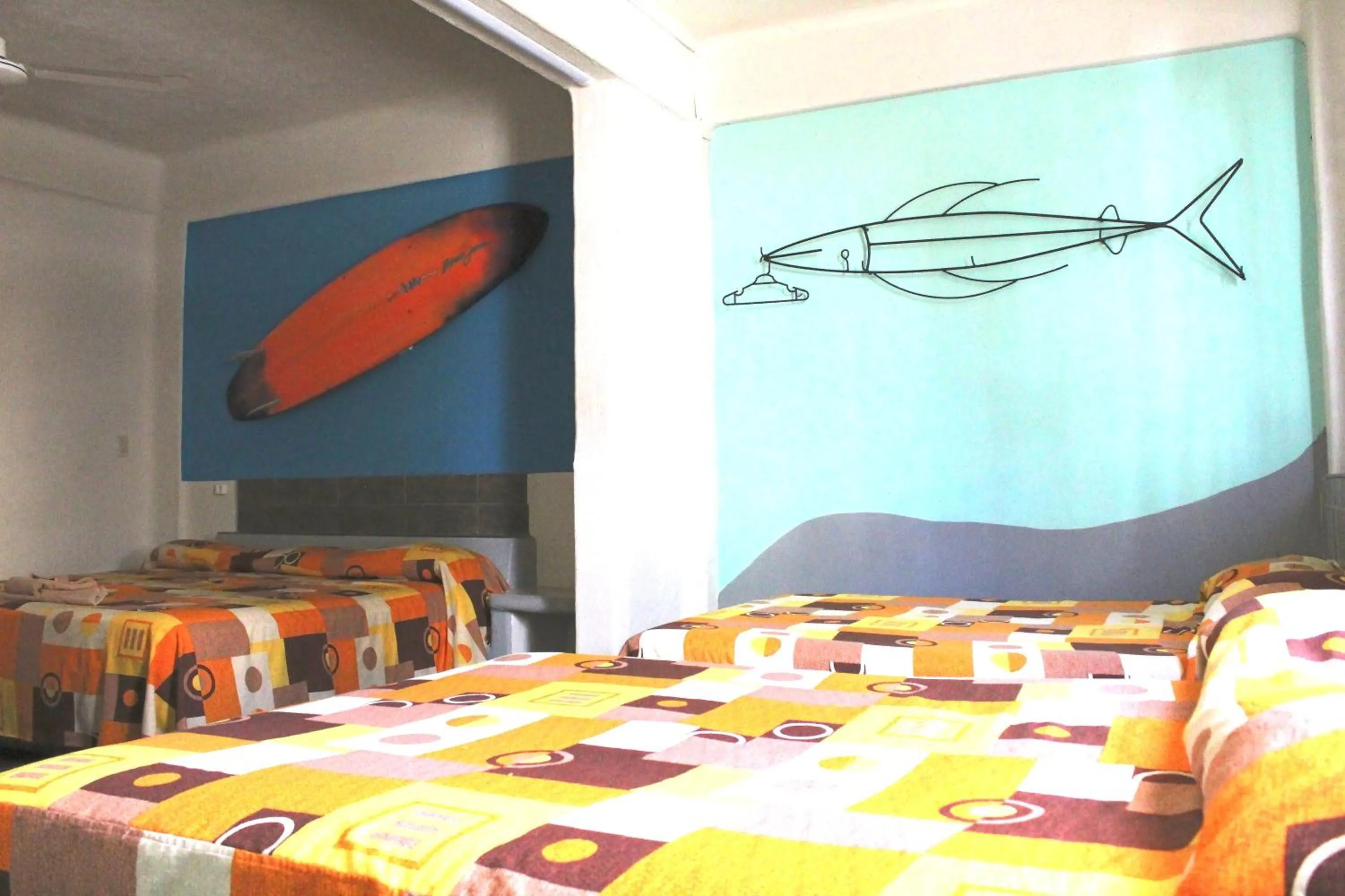 Bed in Hotel Arrecife Huatulco Plus