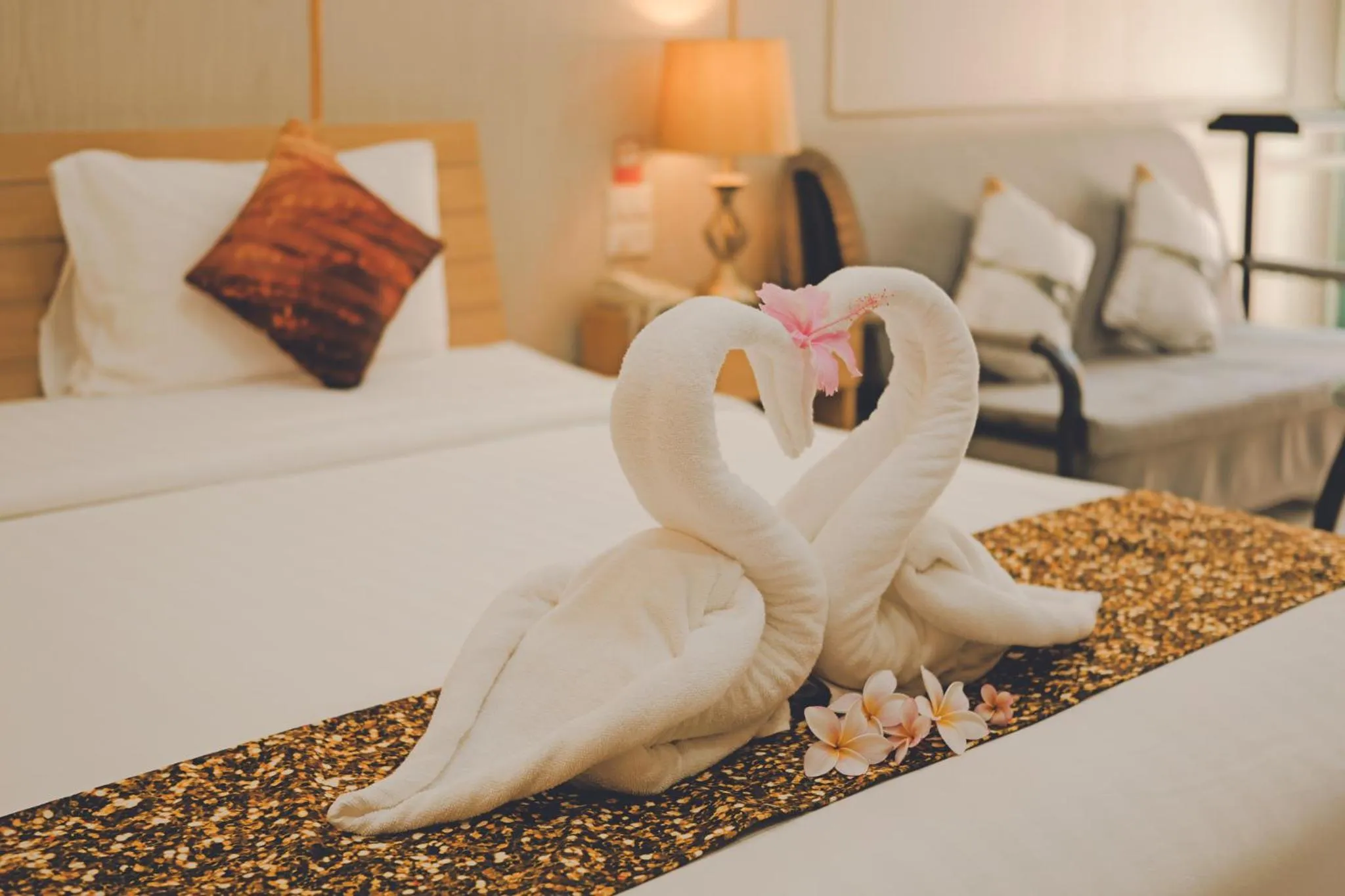 Bed in AU Place Hotel