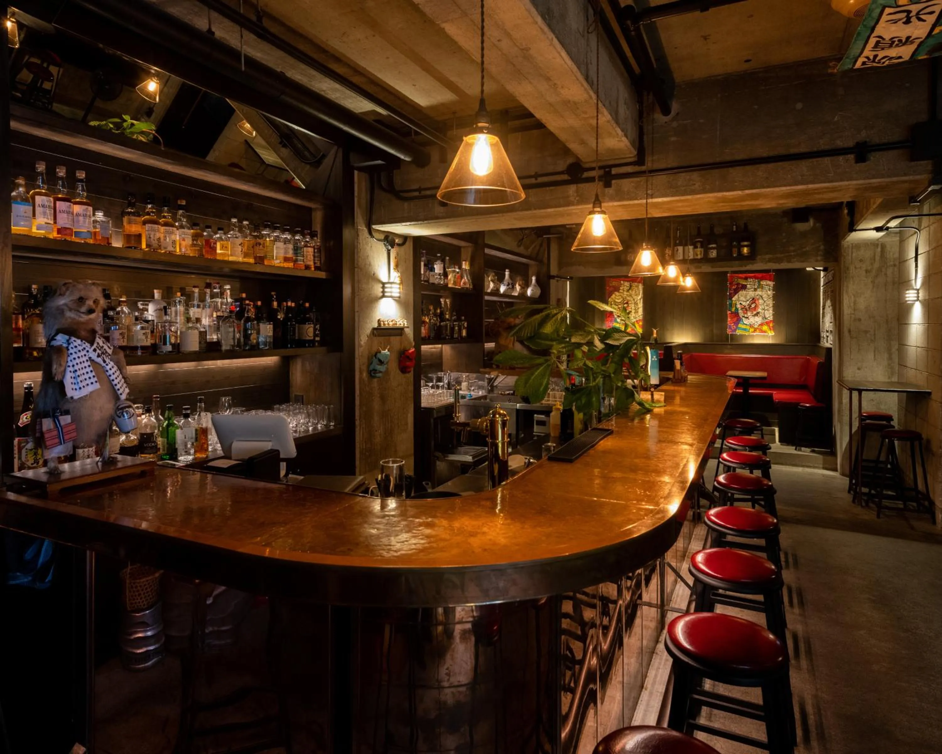 Lounge or bar in Tanuki Nozawa