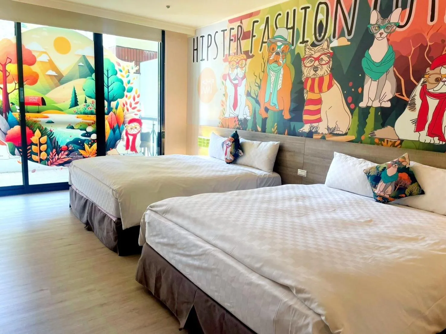 Photo of the whole room, Bed in HOTEL CHAM CHAM - Tainan