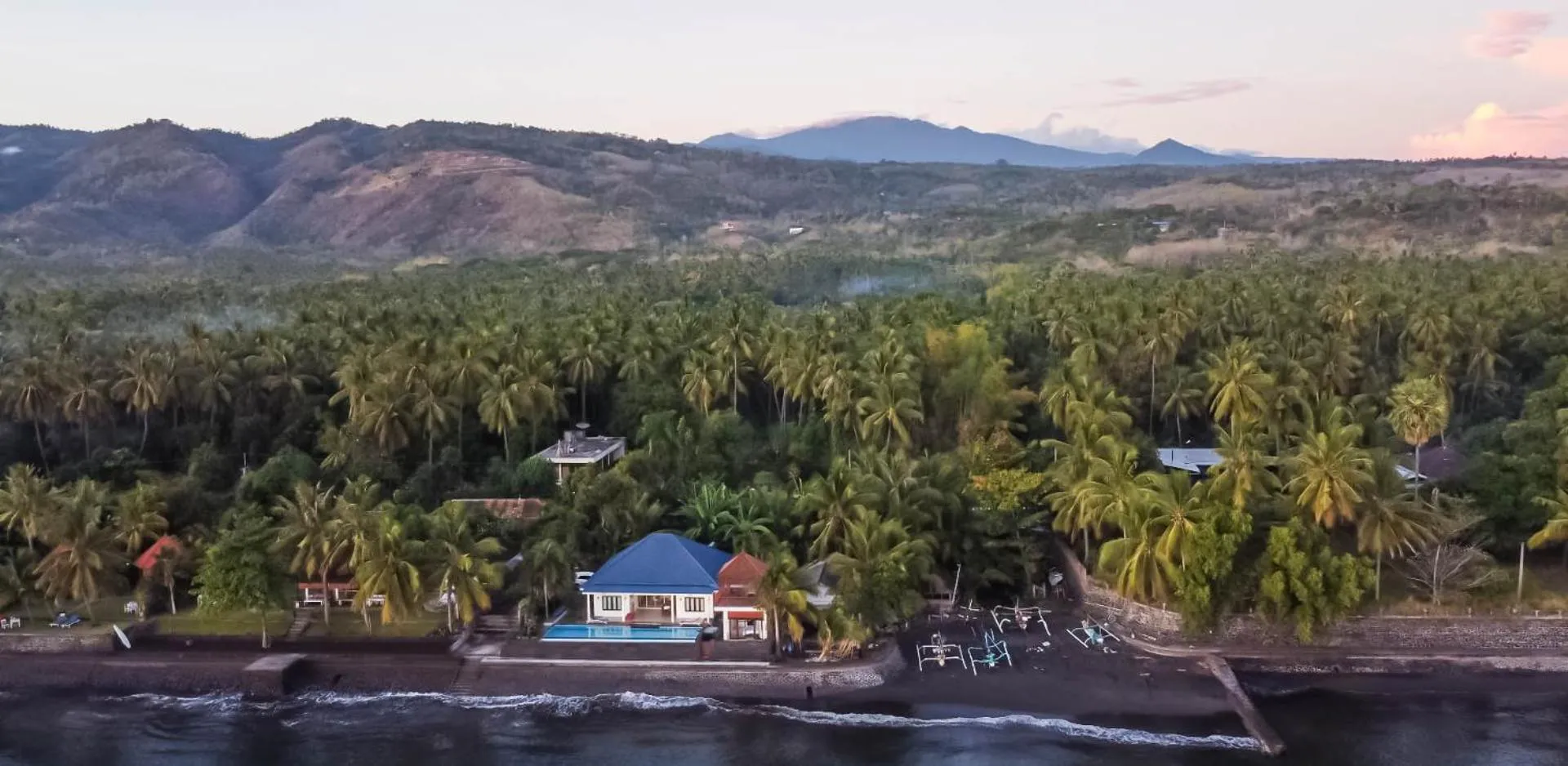Bird's eye view in Air Sanih Beach Villa