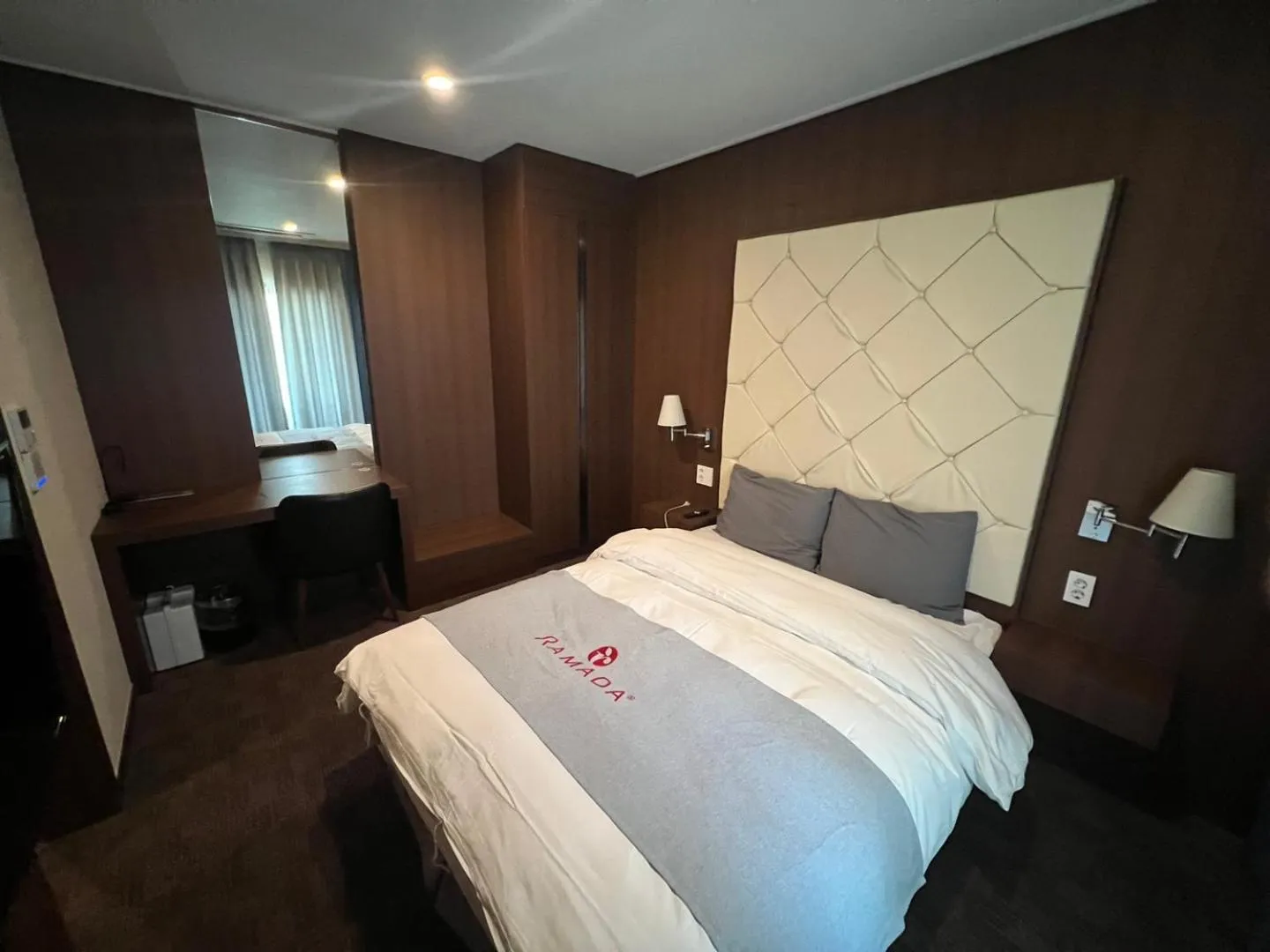 Bed in Ramada Taebaek Hotel