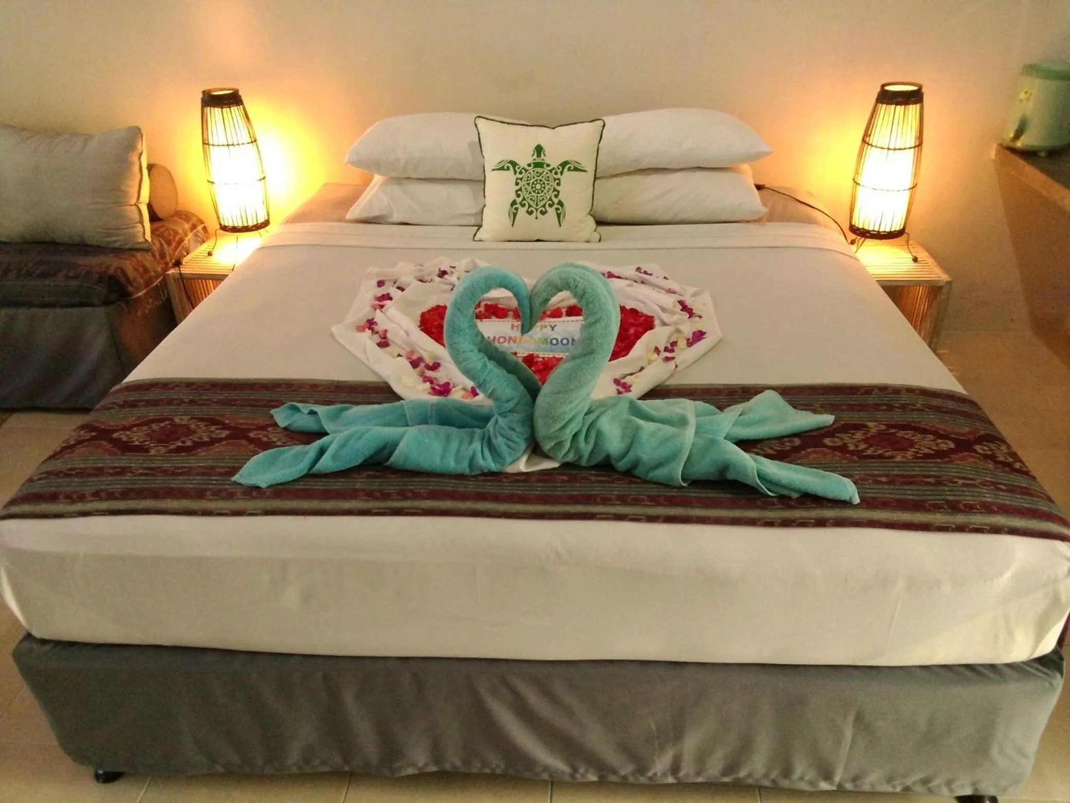 Bed in Aquaria Eco Resort