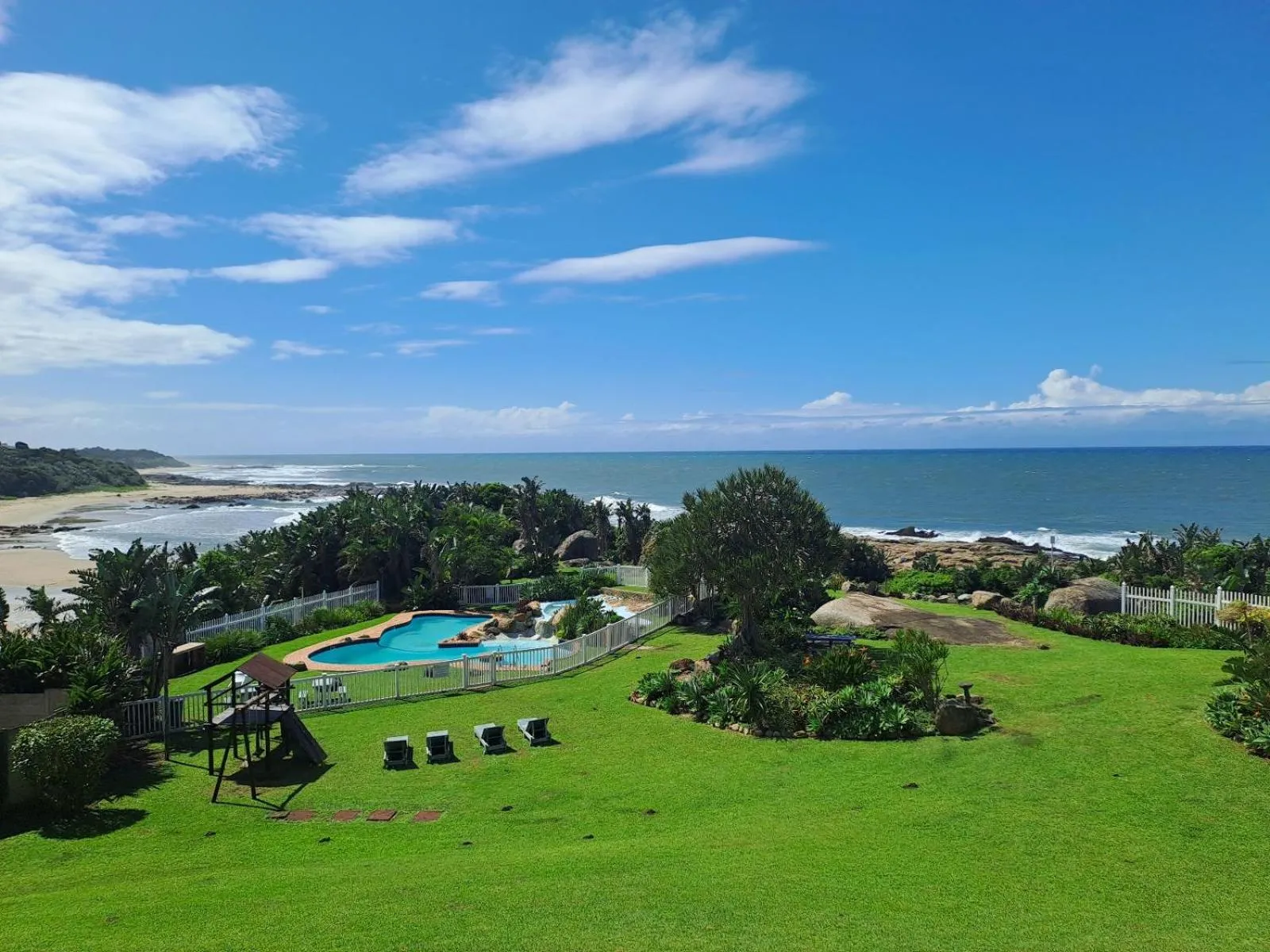 Pool view in Secret Sands Glenmore Beach