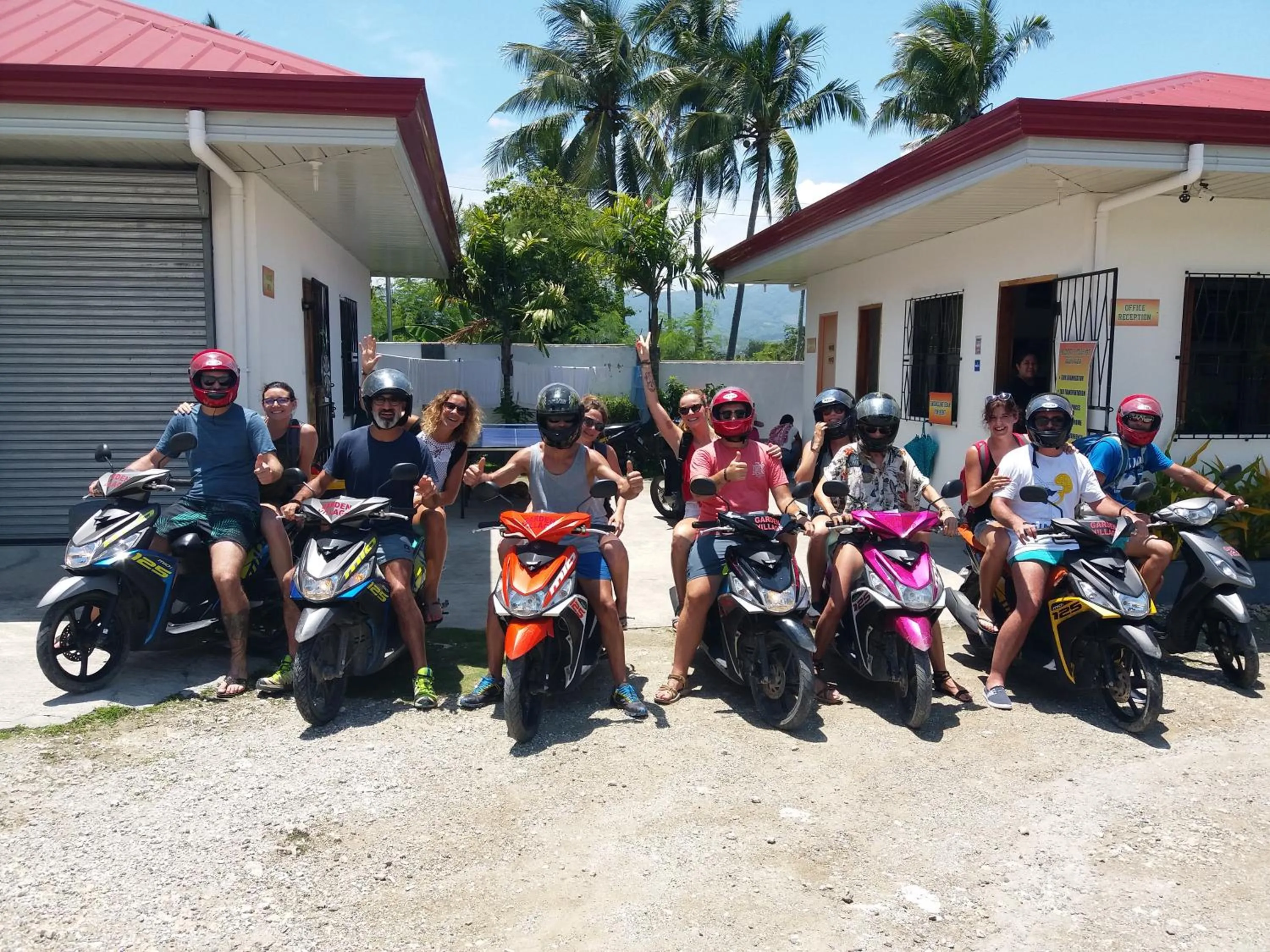 People in Garden Village Resort