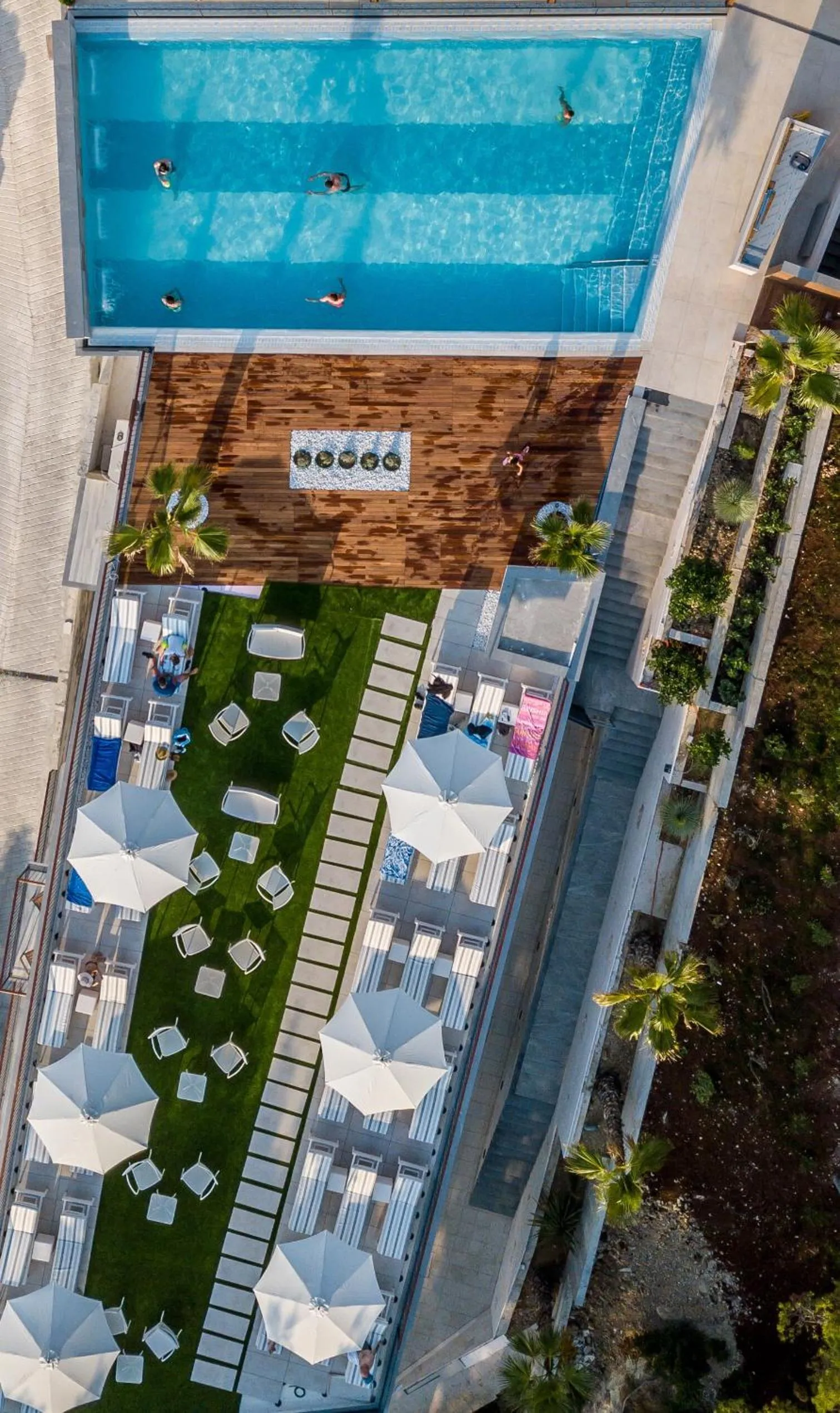 Bird's eye view in Hotel Eden