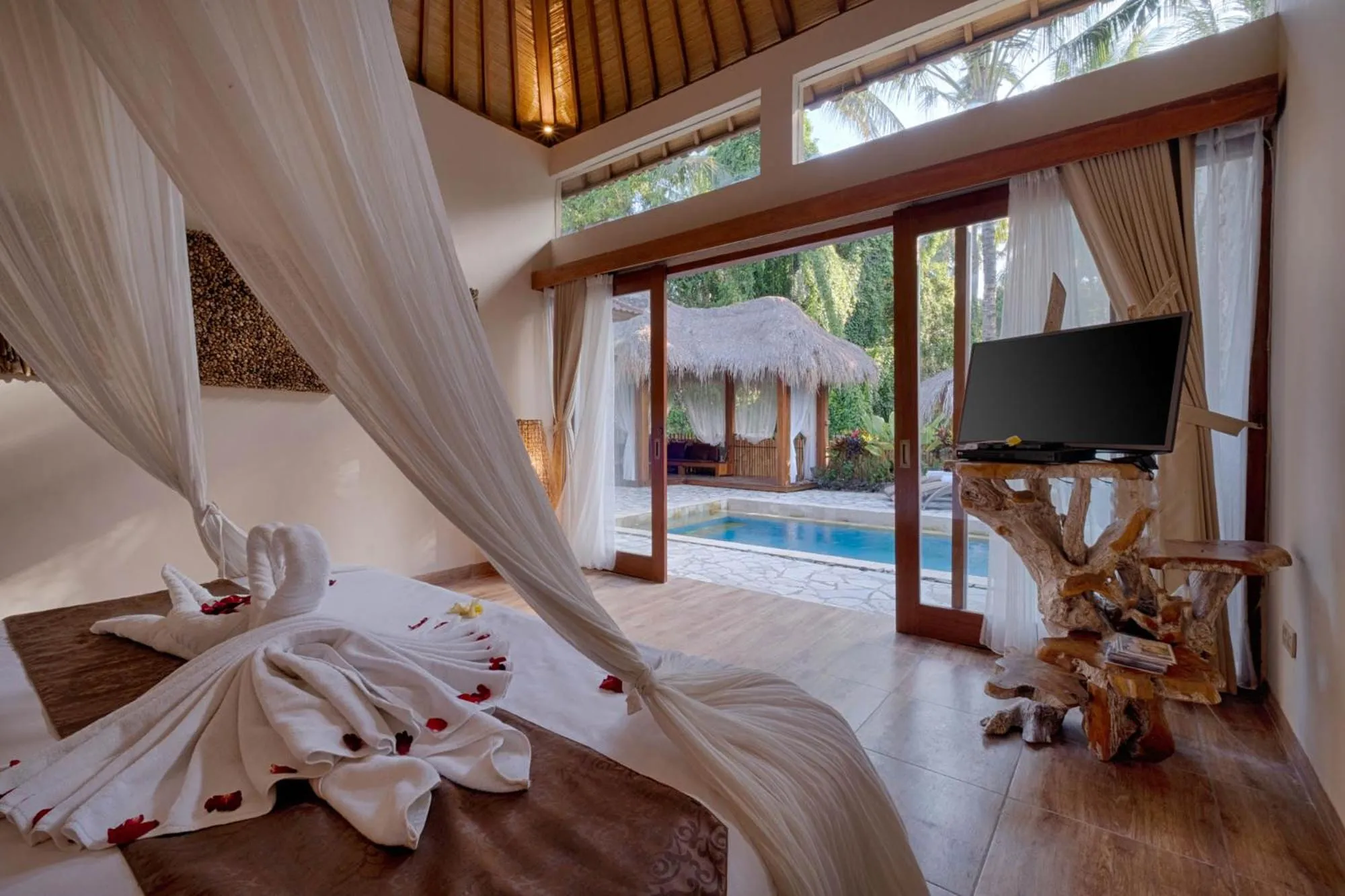 Bed in Mas Ubud Villa by Sanga Sanga Hospitality