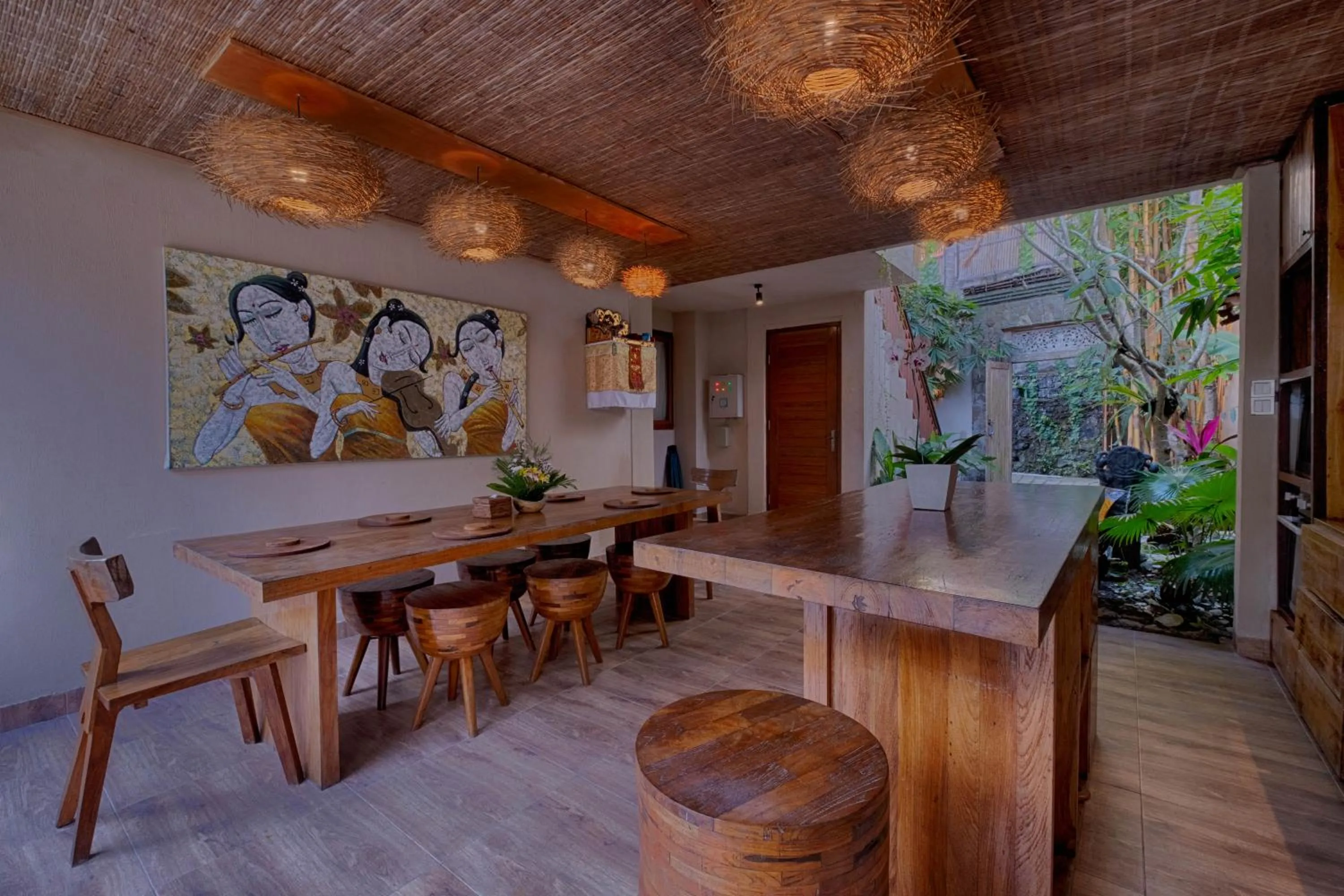Dining area in Mas Ubud Villa by Sanga Sanga Hospitality