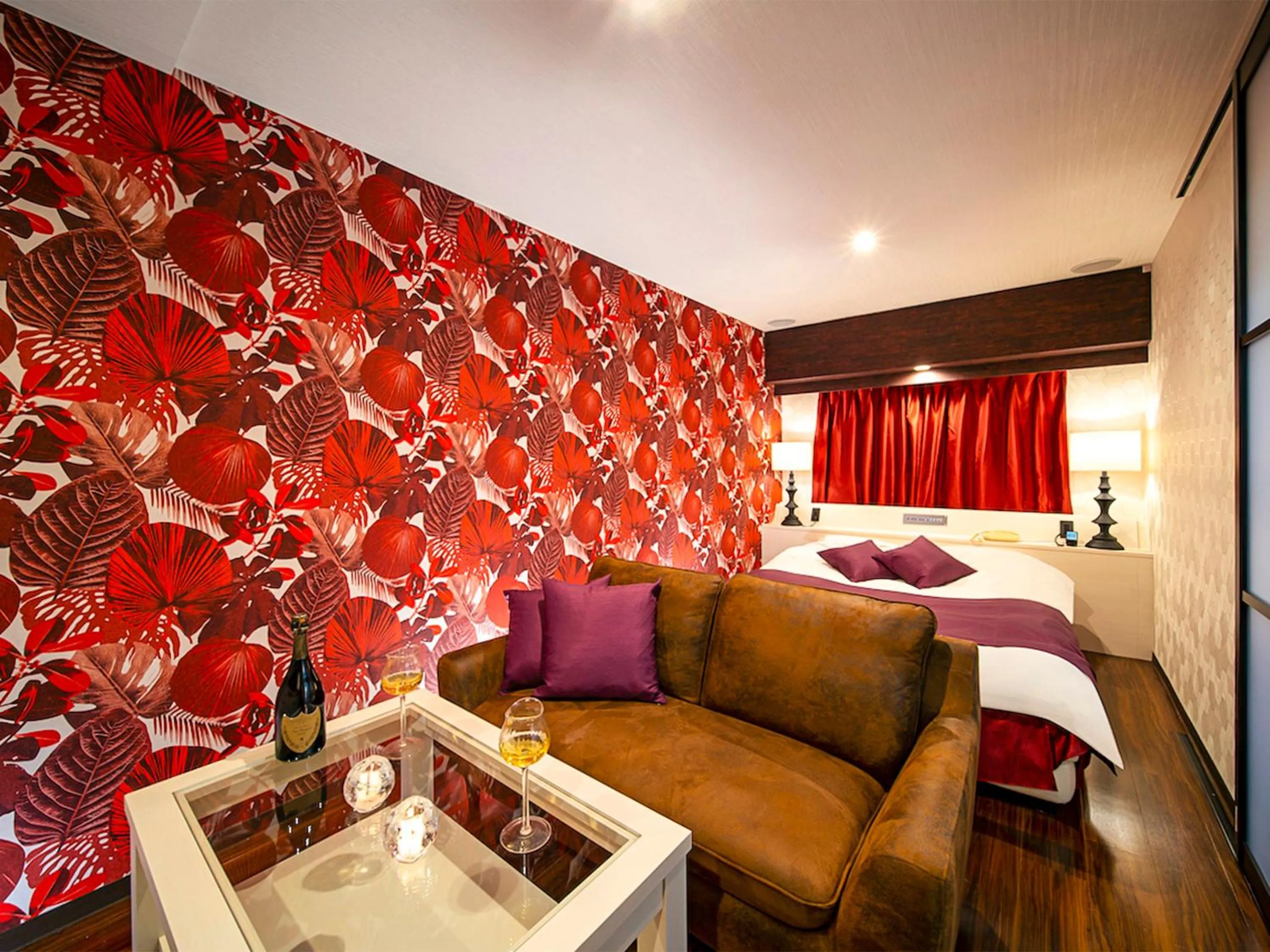 Photo of the whole room, Bed in Hotel GT Kansai International Airport - Adult Only Love Hotel -