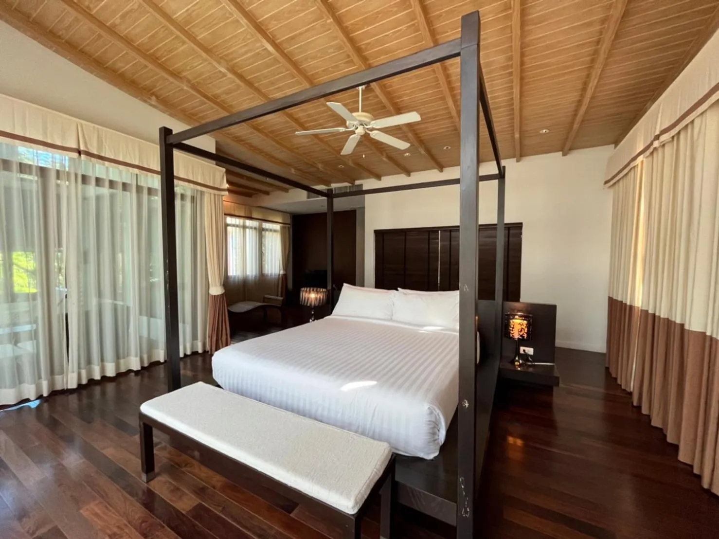 Bedroom, Bed in Amatapura Beachfront Villa 10 , SHA Certified