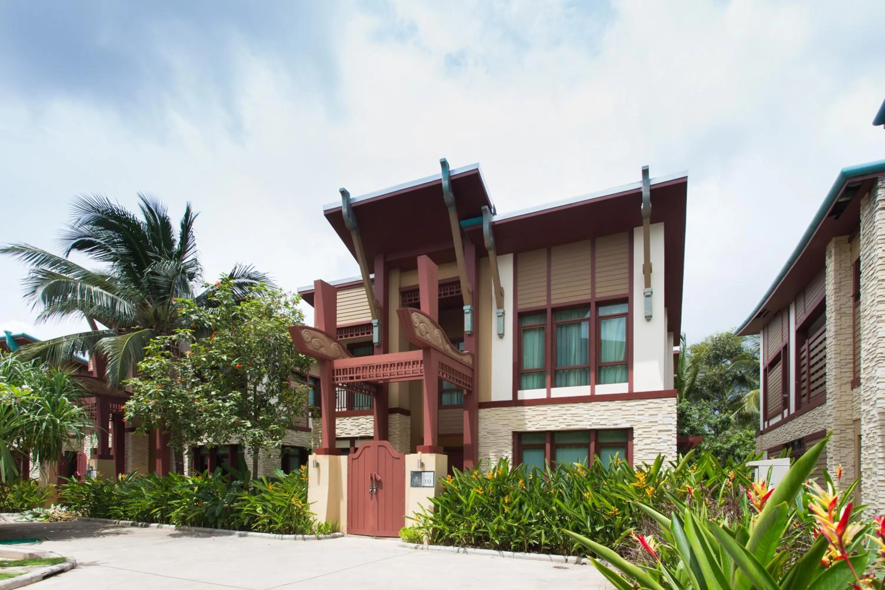 Facade/entrance in Amatapura Beachfront Villa 10 , SHA Certified