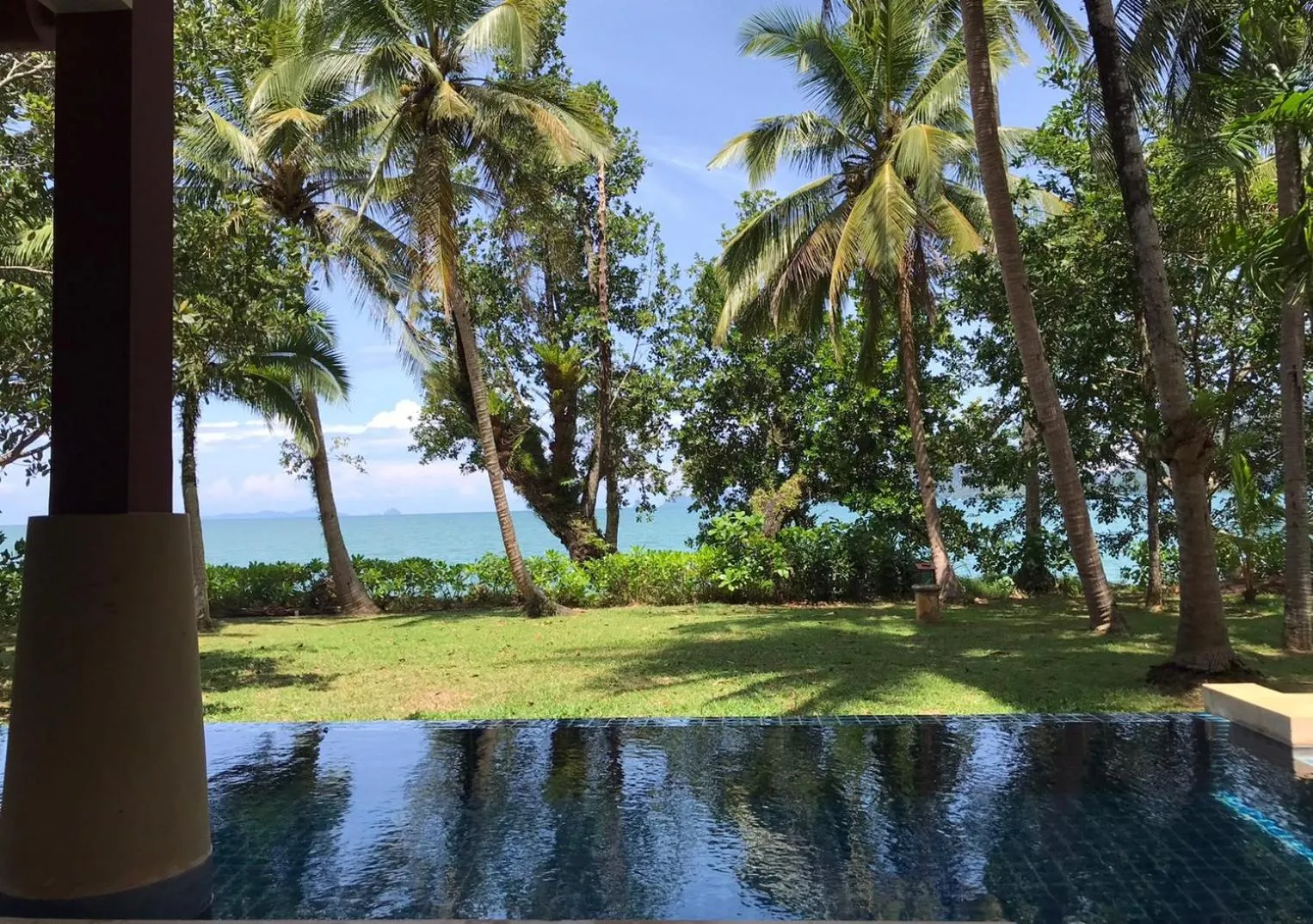 Swimming pool in Amatapura Beachfront Villa 10 , SHA Certified