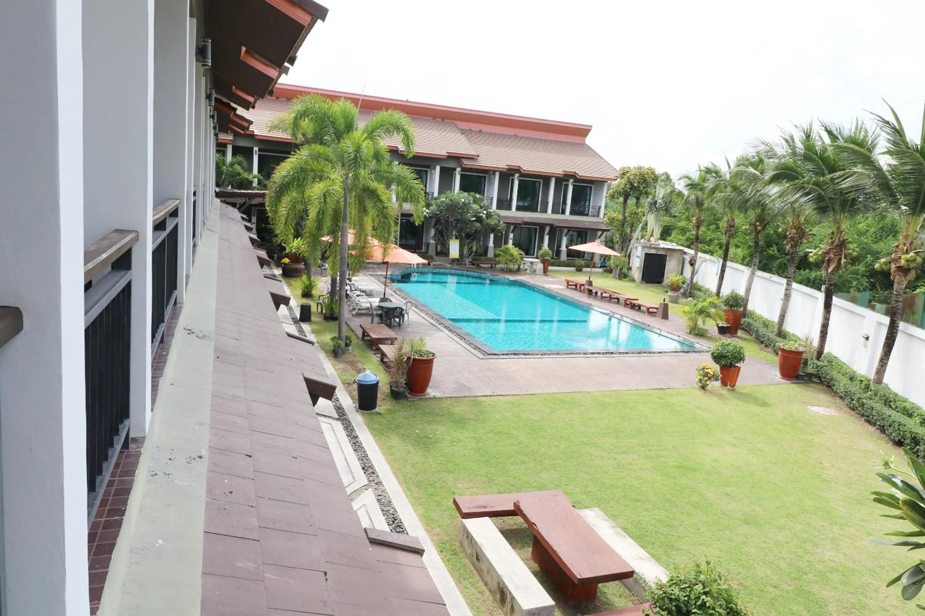 Pool view in P' Private Resort Cha Am