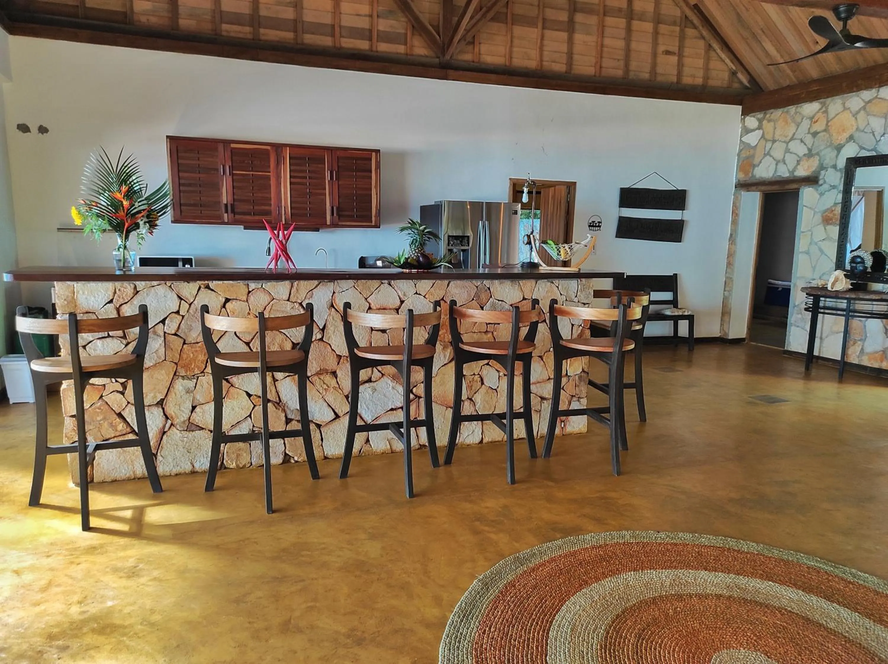 Living room in Eden Lodge