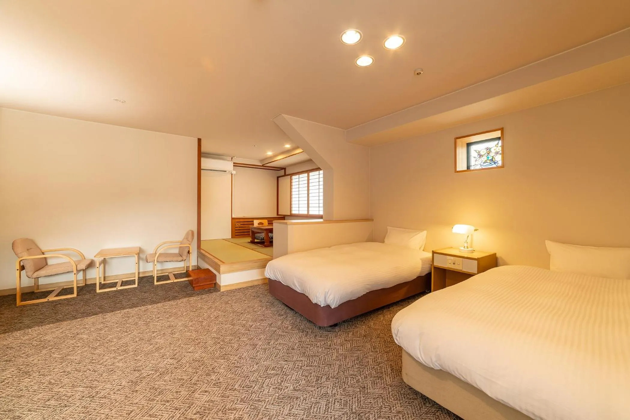 Photo of the whole room, Bed in Ooedo Onsen Monogatari Premium Kinosaki
