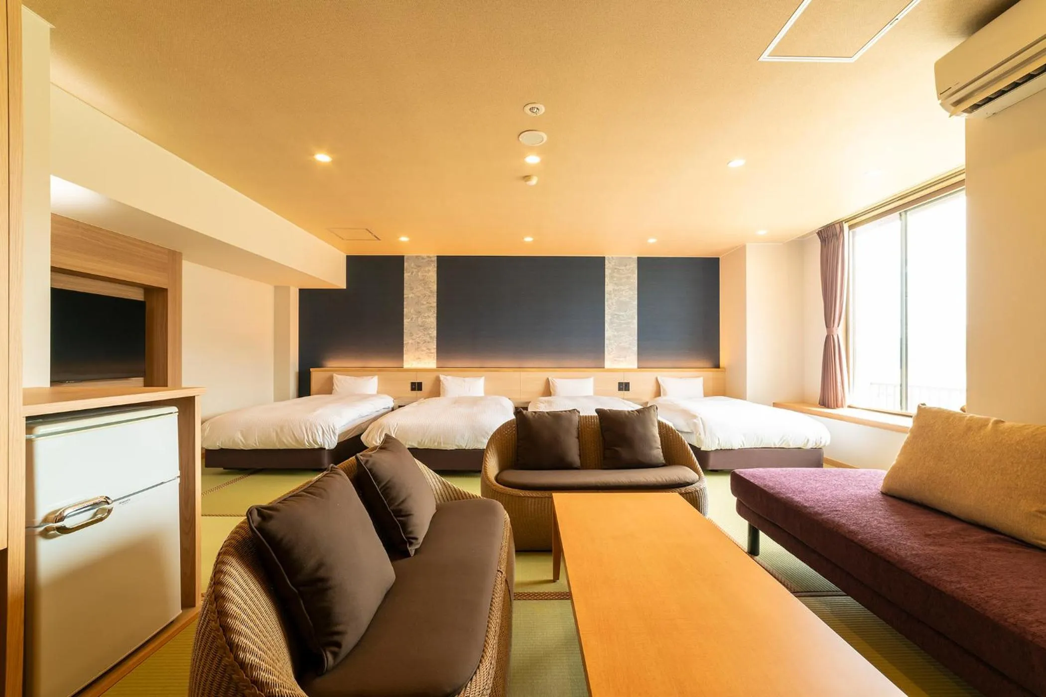 Photo of the whole room, Bed in Ooedo Onsen Monogatari Premium Kinosaki