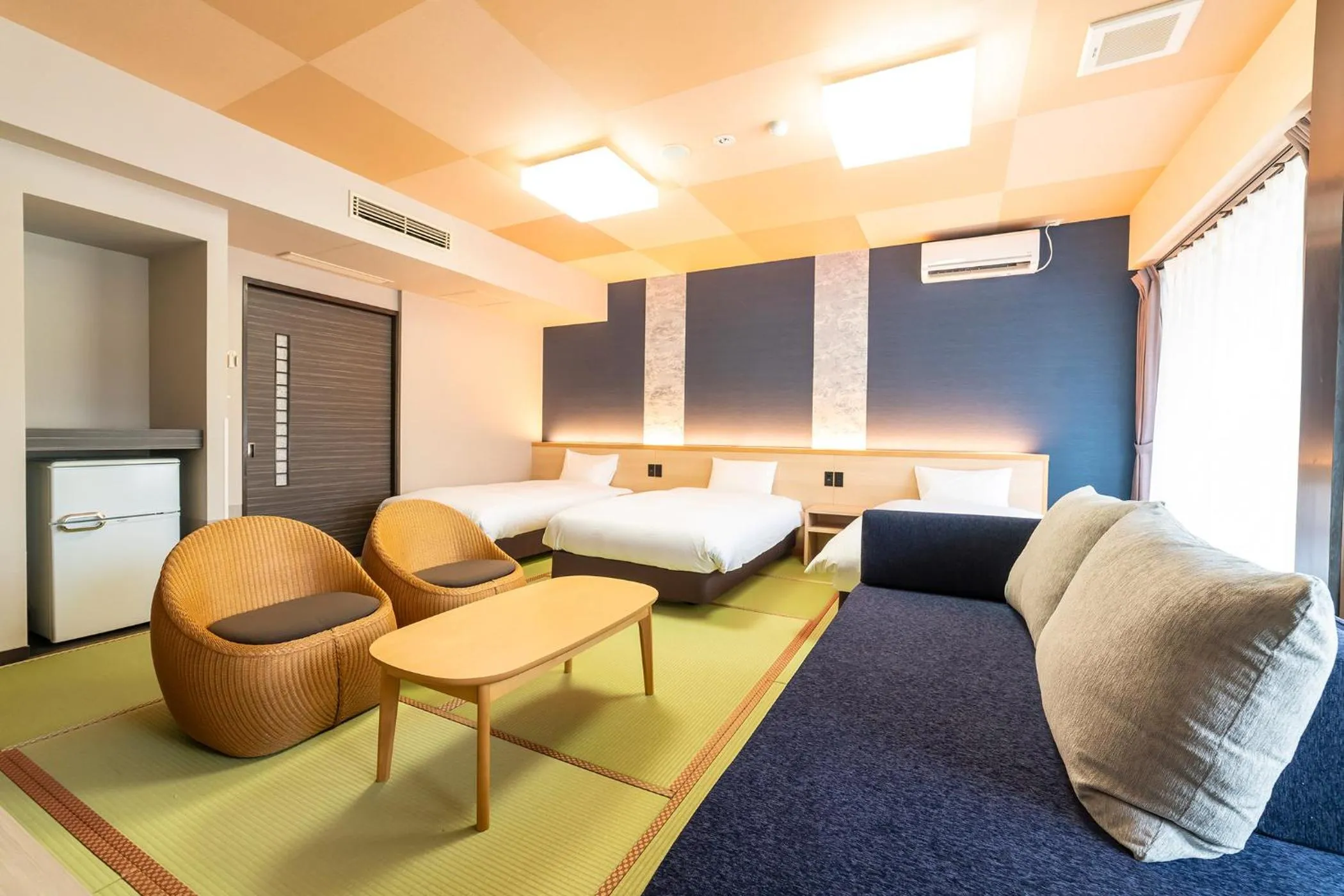 Photo of the whole room, Bed in Ooedo Onsen Monogatari Premium Kinosaki