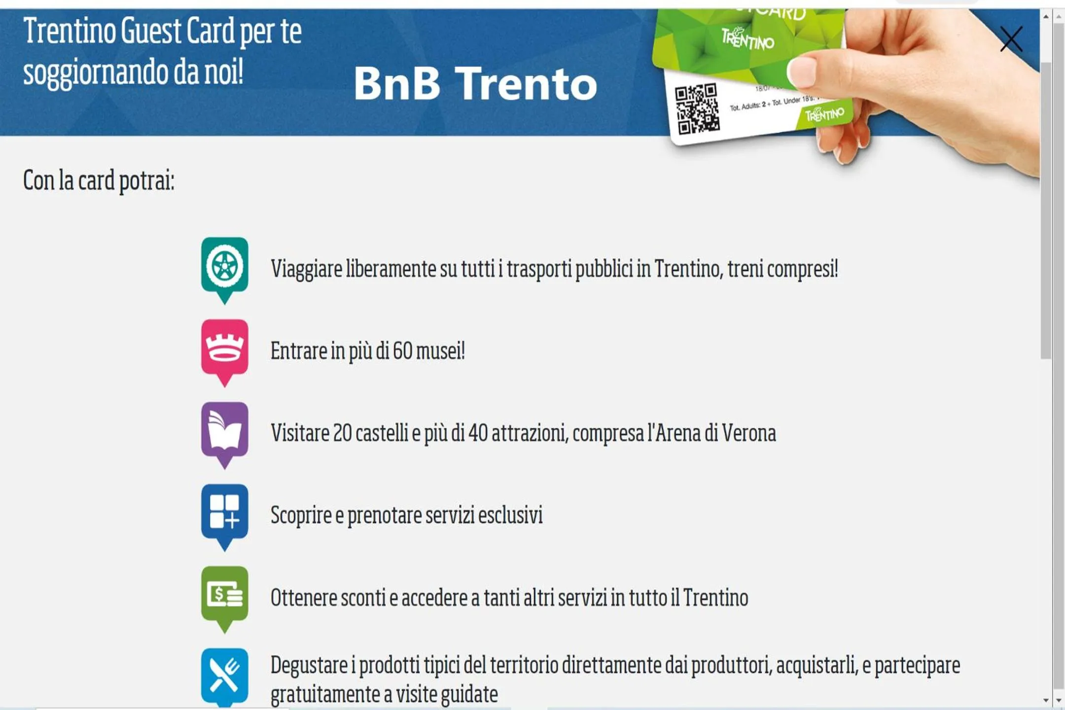 Certificate/Award in BnB Trento
