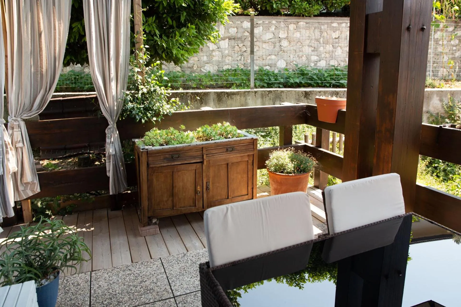 Patio in BnB Trento