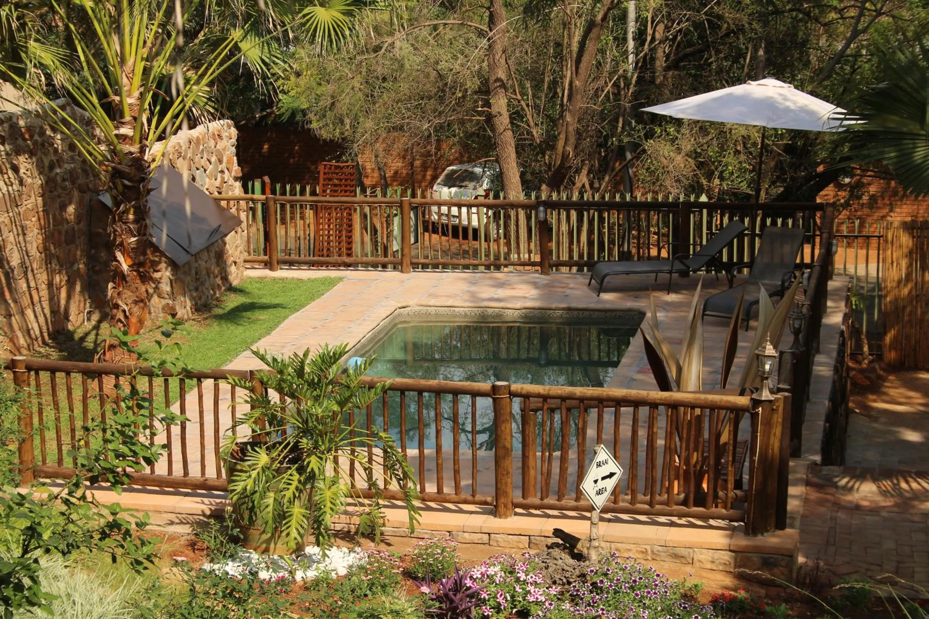 Garden view in Belle Vue Guesthouse