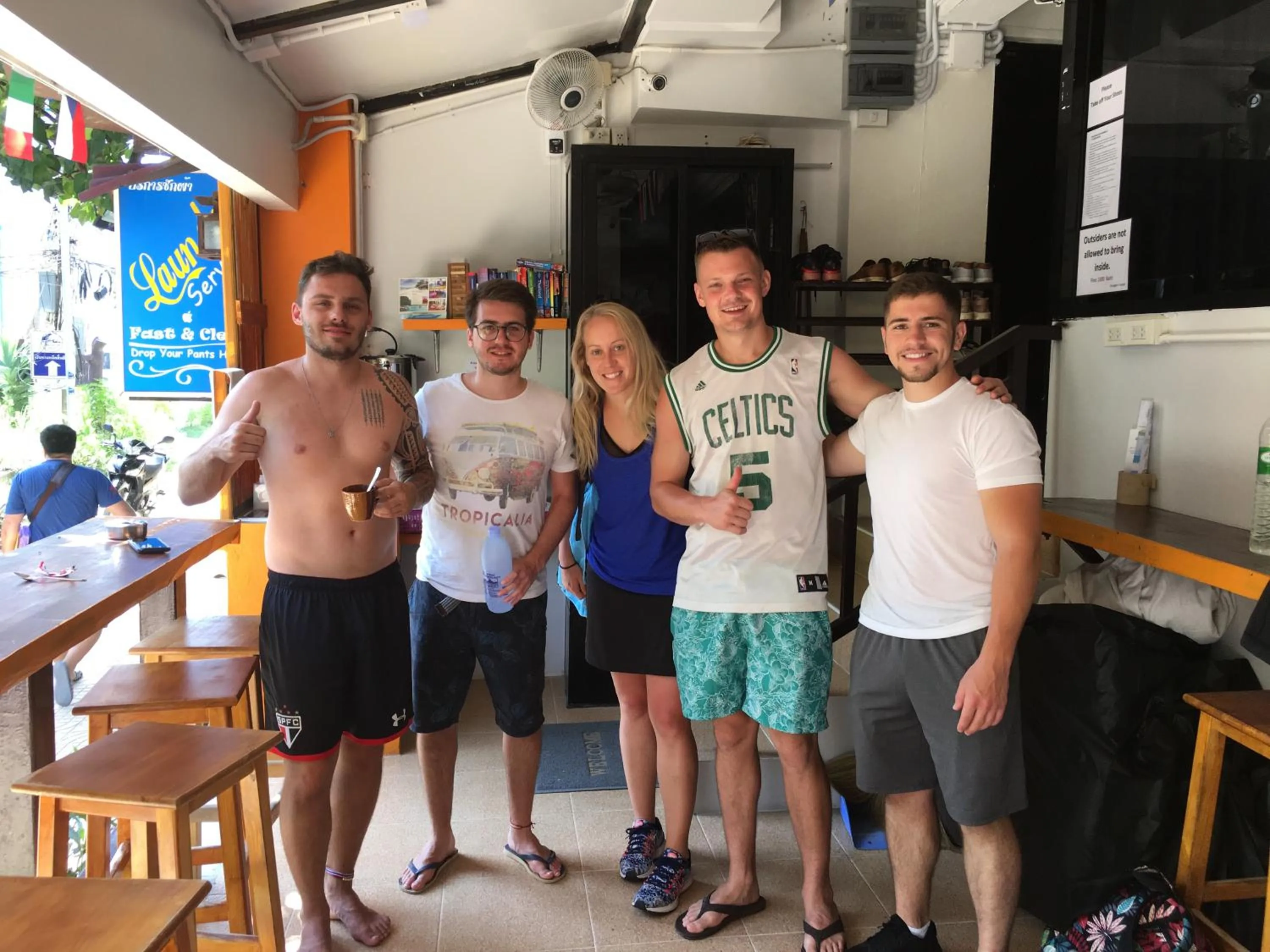 People in Voyagers Hostel