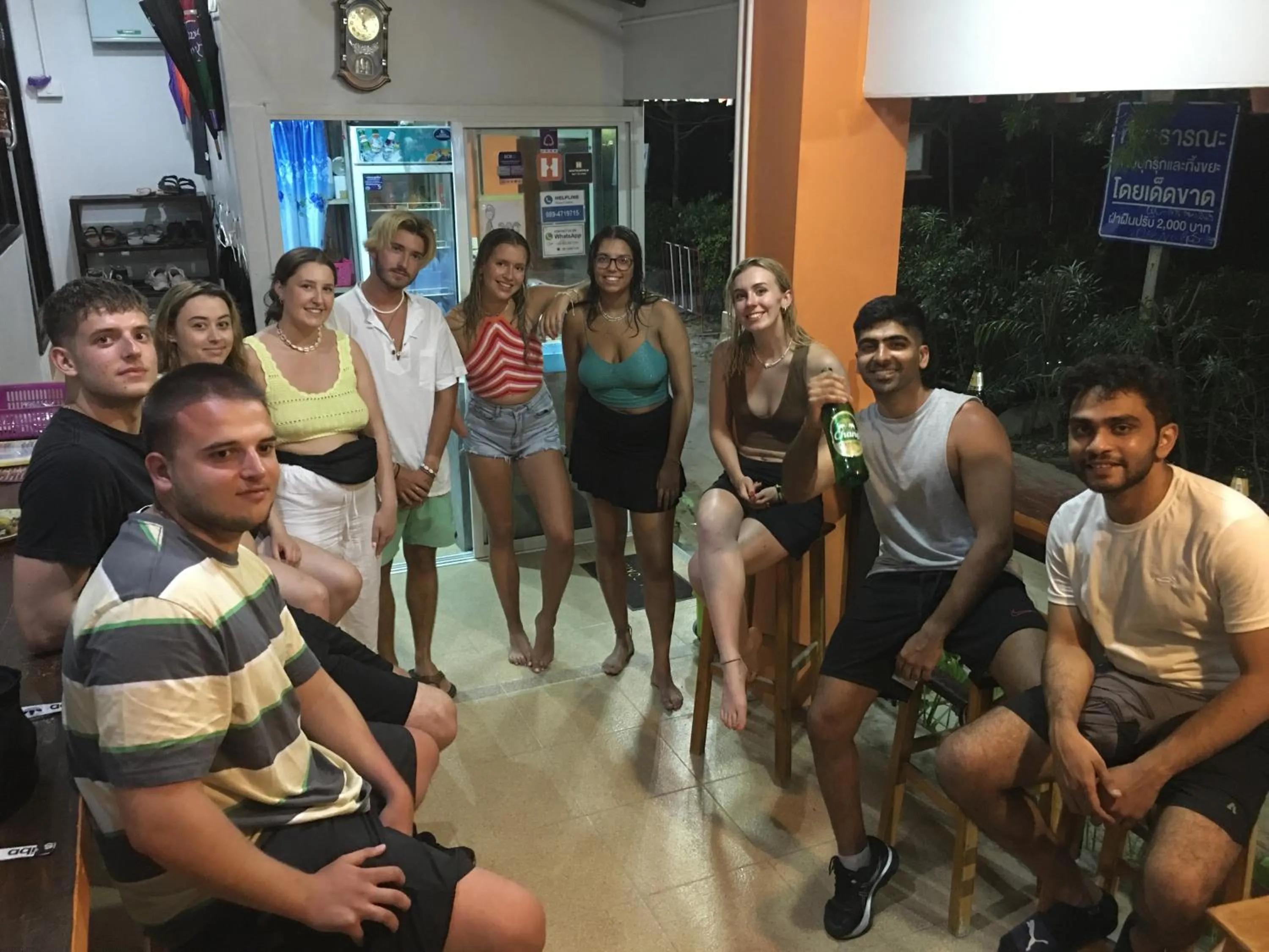 People in Voyagers Hostel