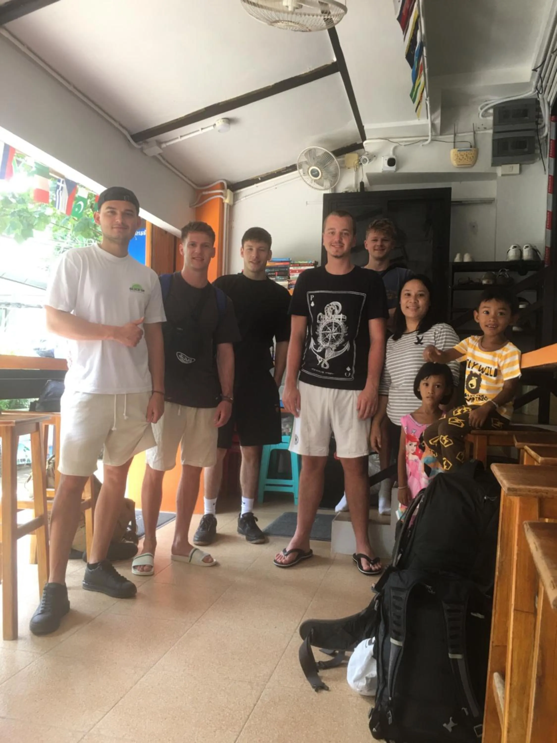 People in Voyagers Hostel