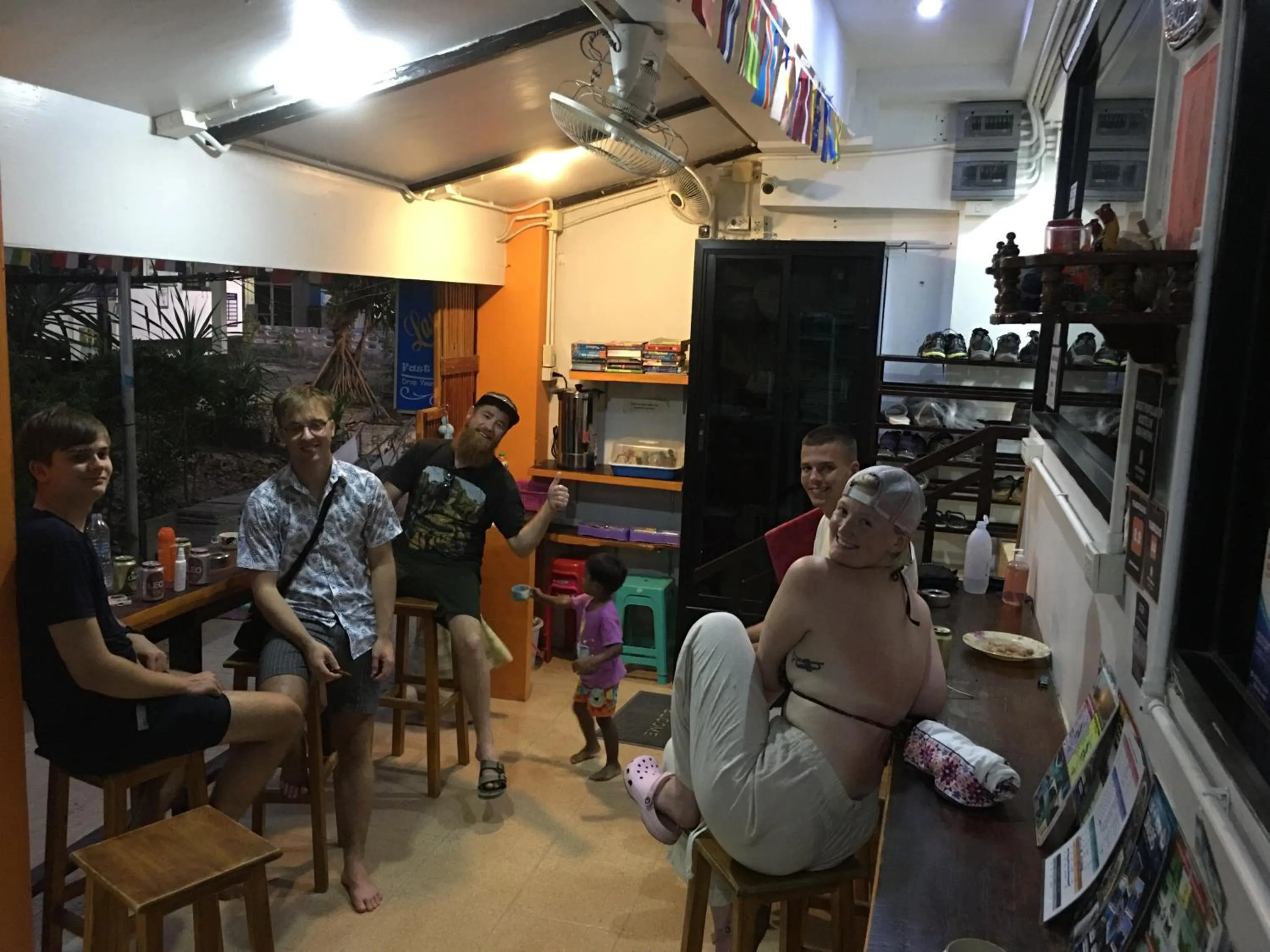 People in Voyagers Hostel