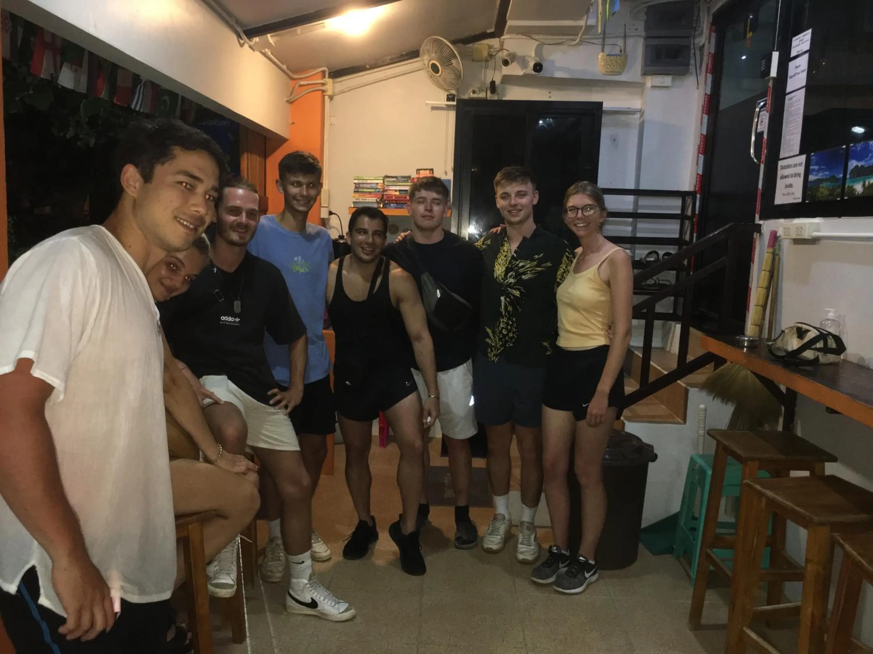 People in Voyagers Hostel