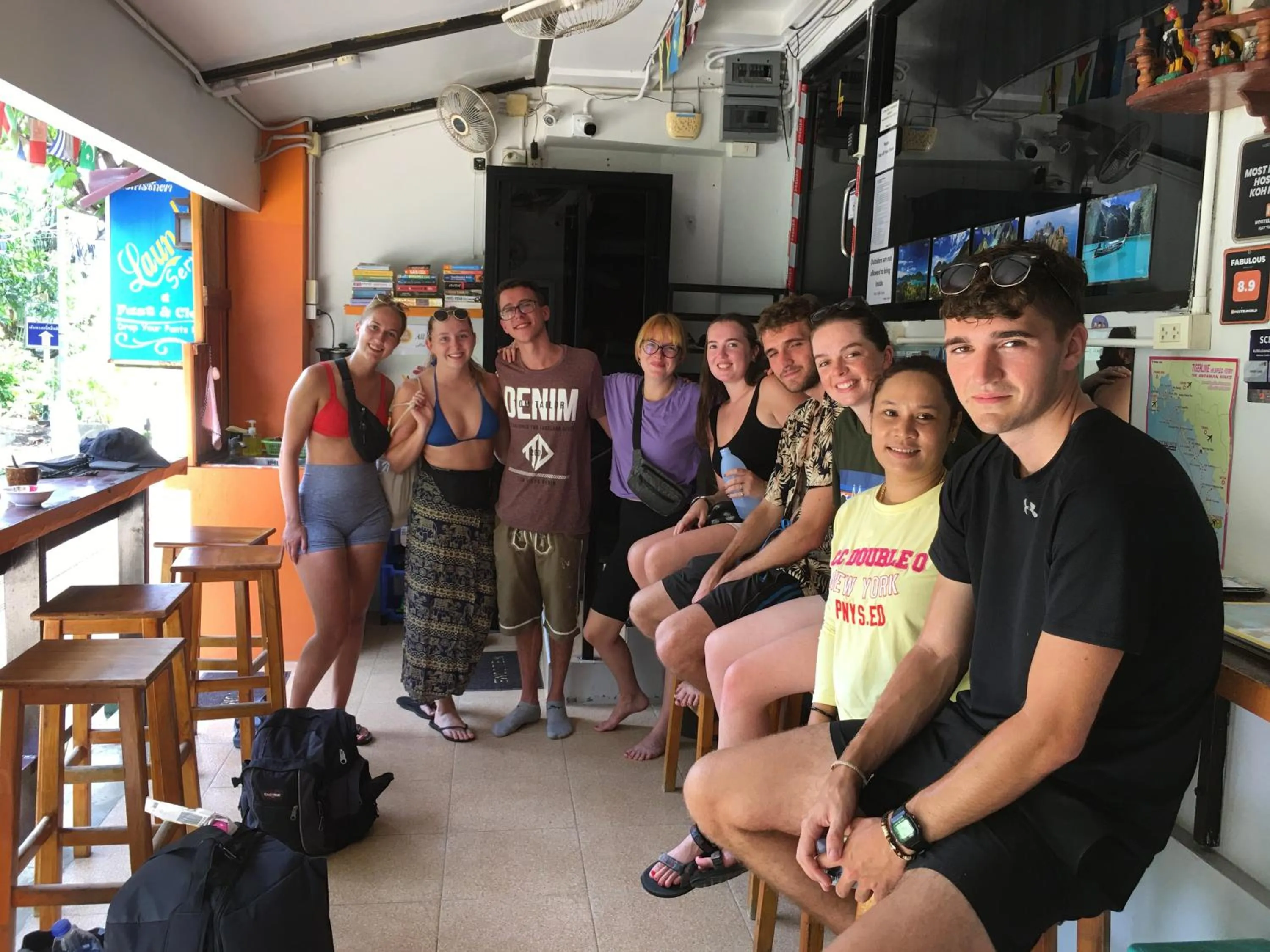 People in Voyagers Hostel