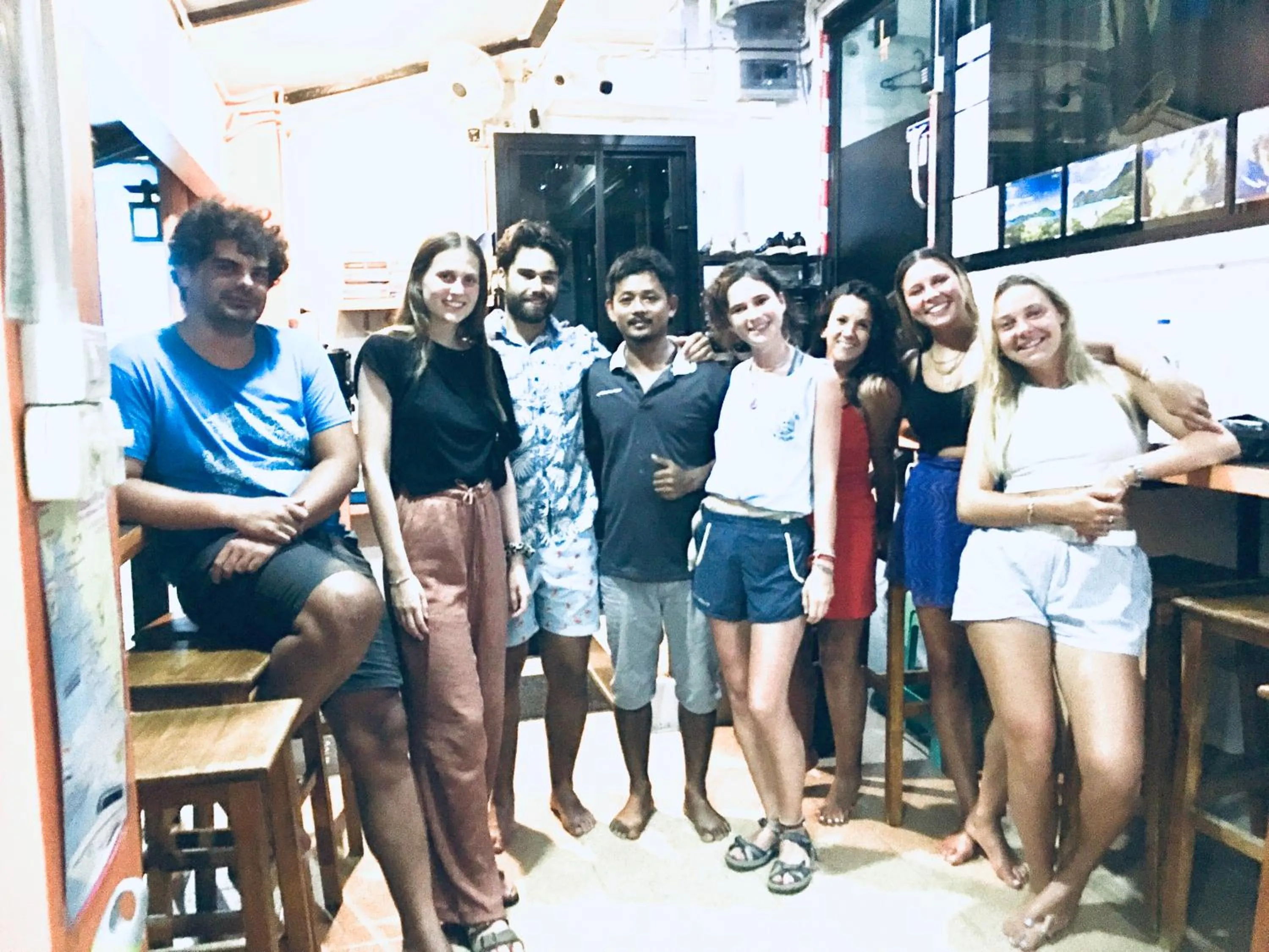 People in Voyagers Hostel