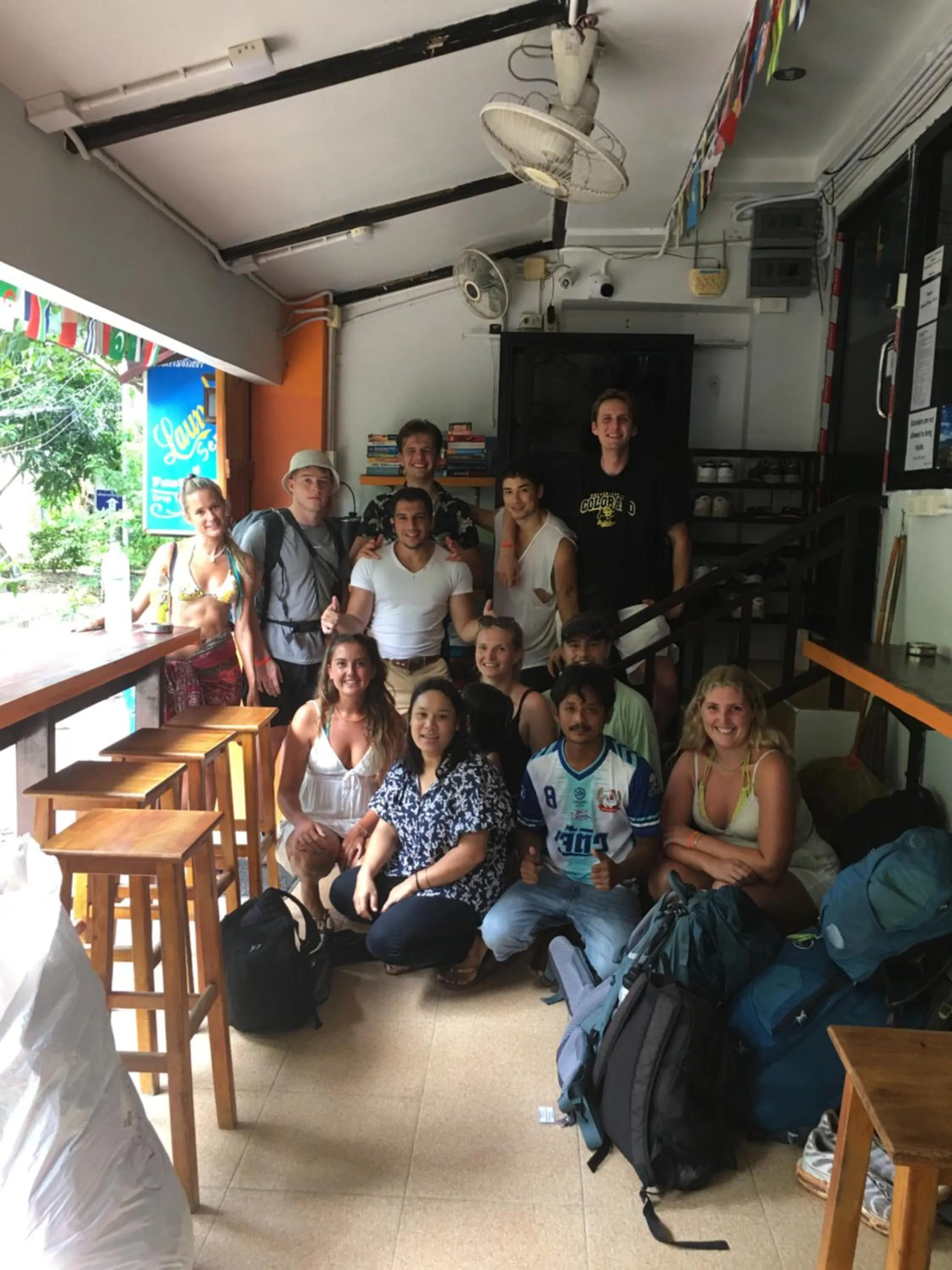 People in Voyagers Hostel