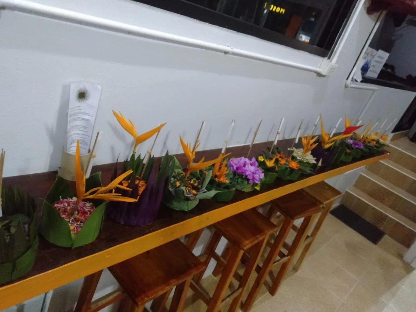 Seating area in Voyagers Hostel