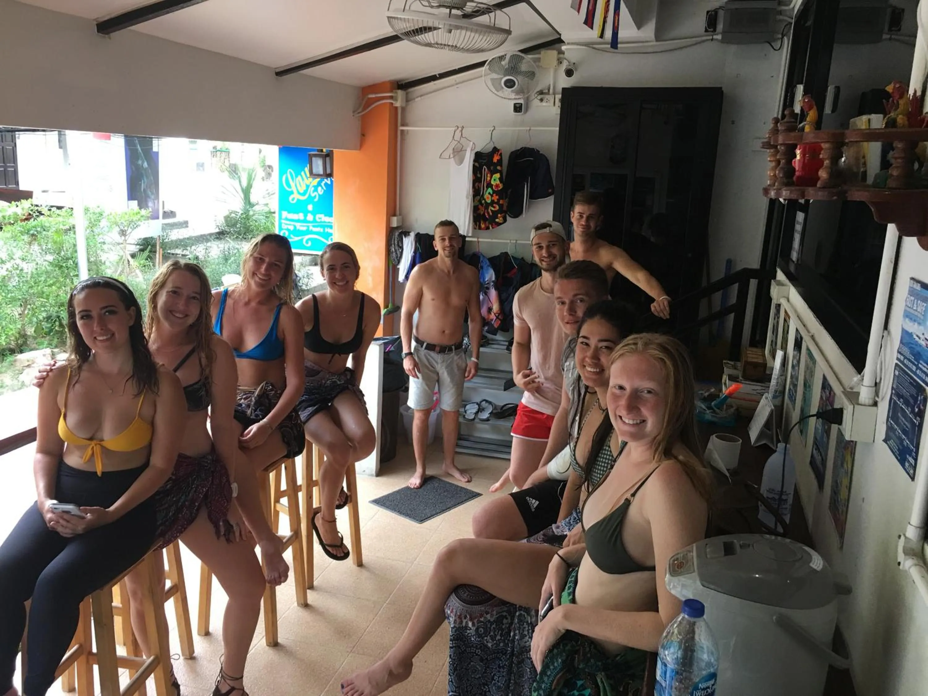 People in Voyagers Hostel