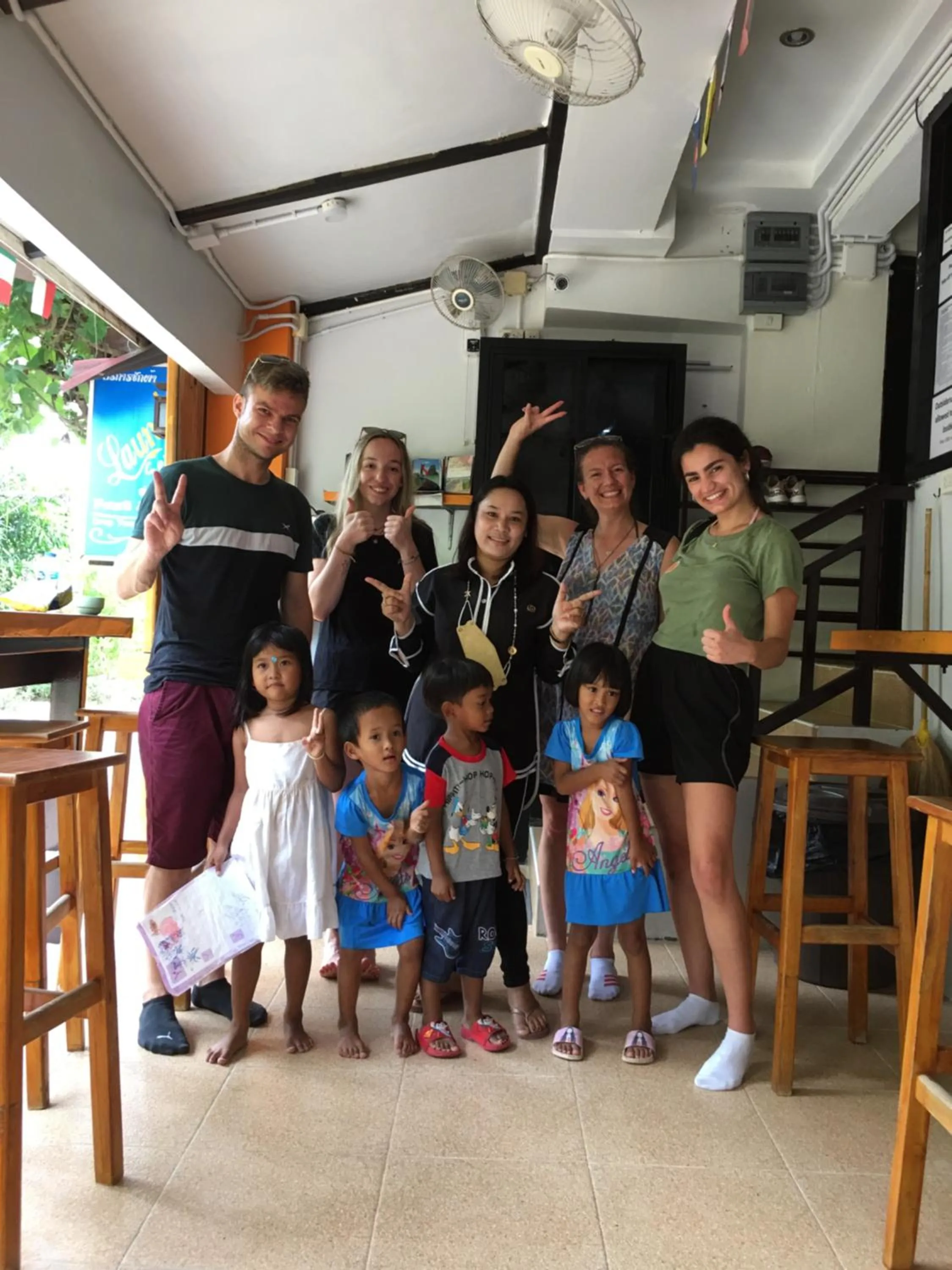 People in Voyagers Hostel