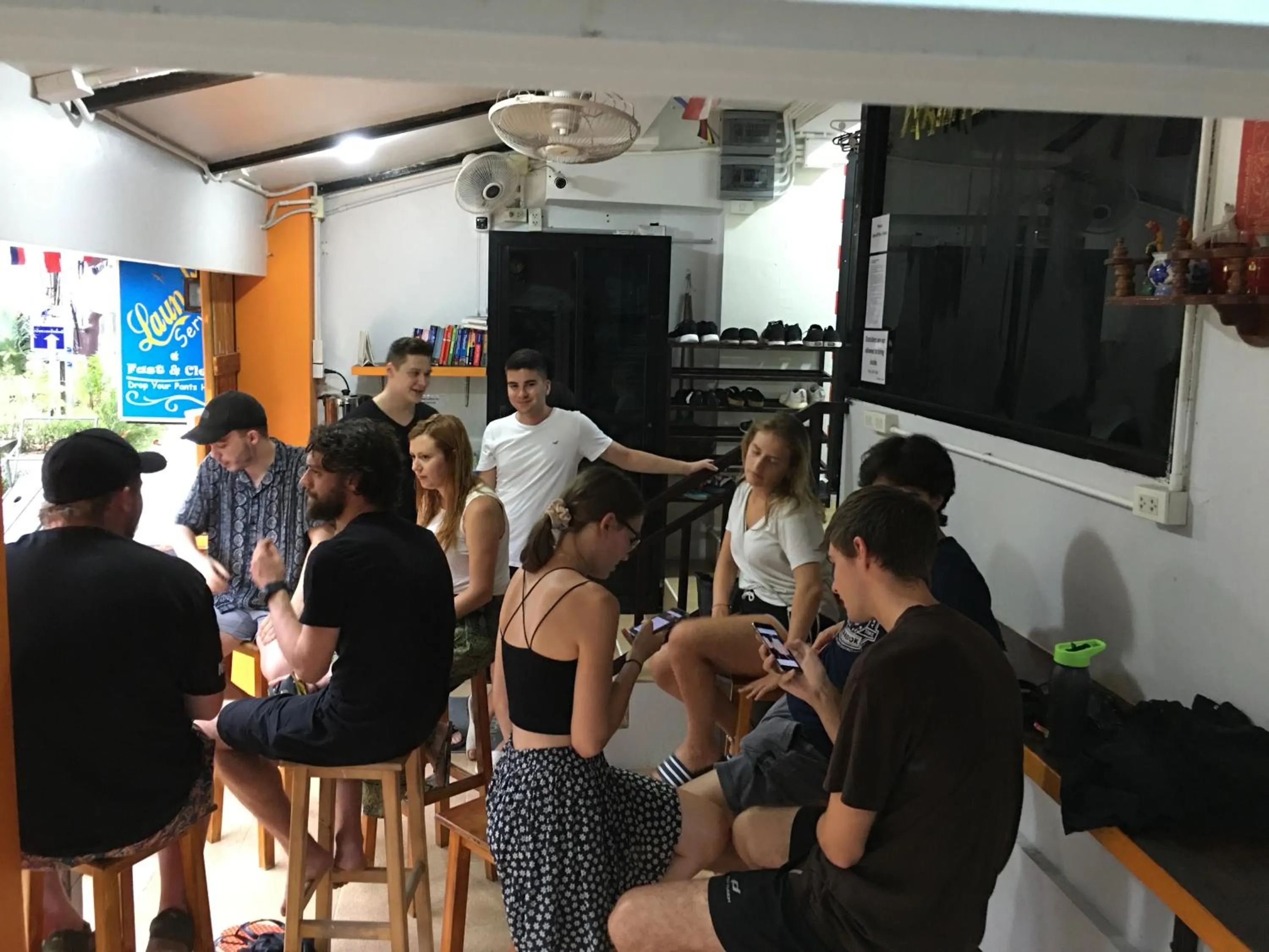 People in Voyagers Hostel