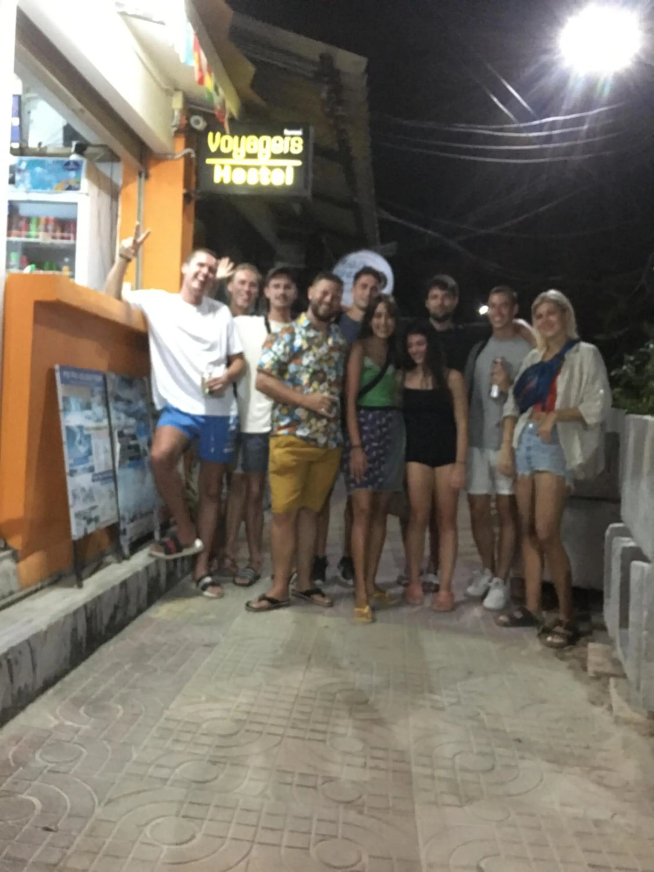 Night in Voyagers Hostel