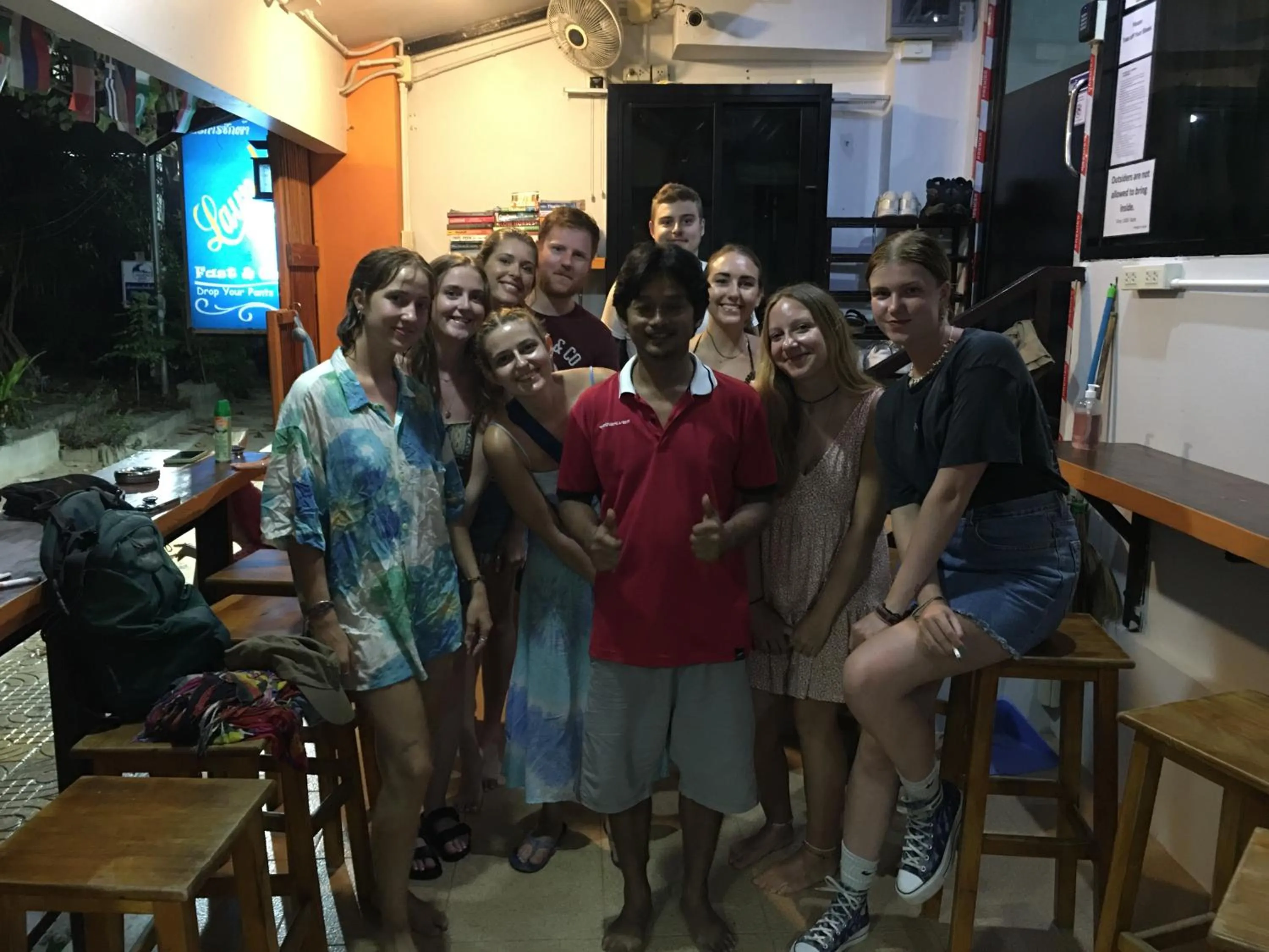 People in Voyagers Hostel