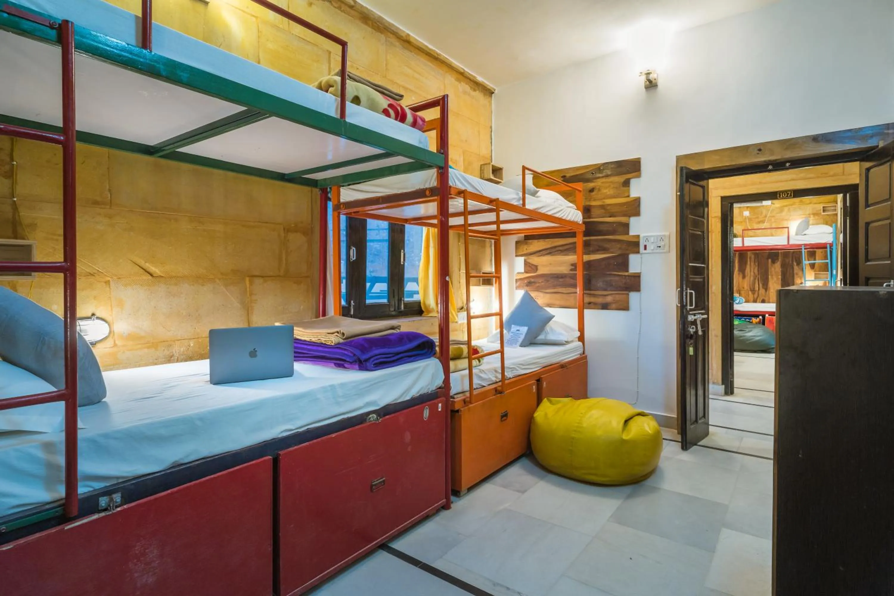 bunk bed, Bed in Moustache Jaisalmer