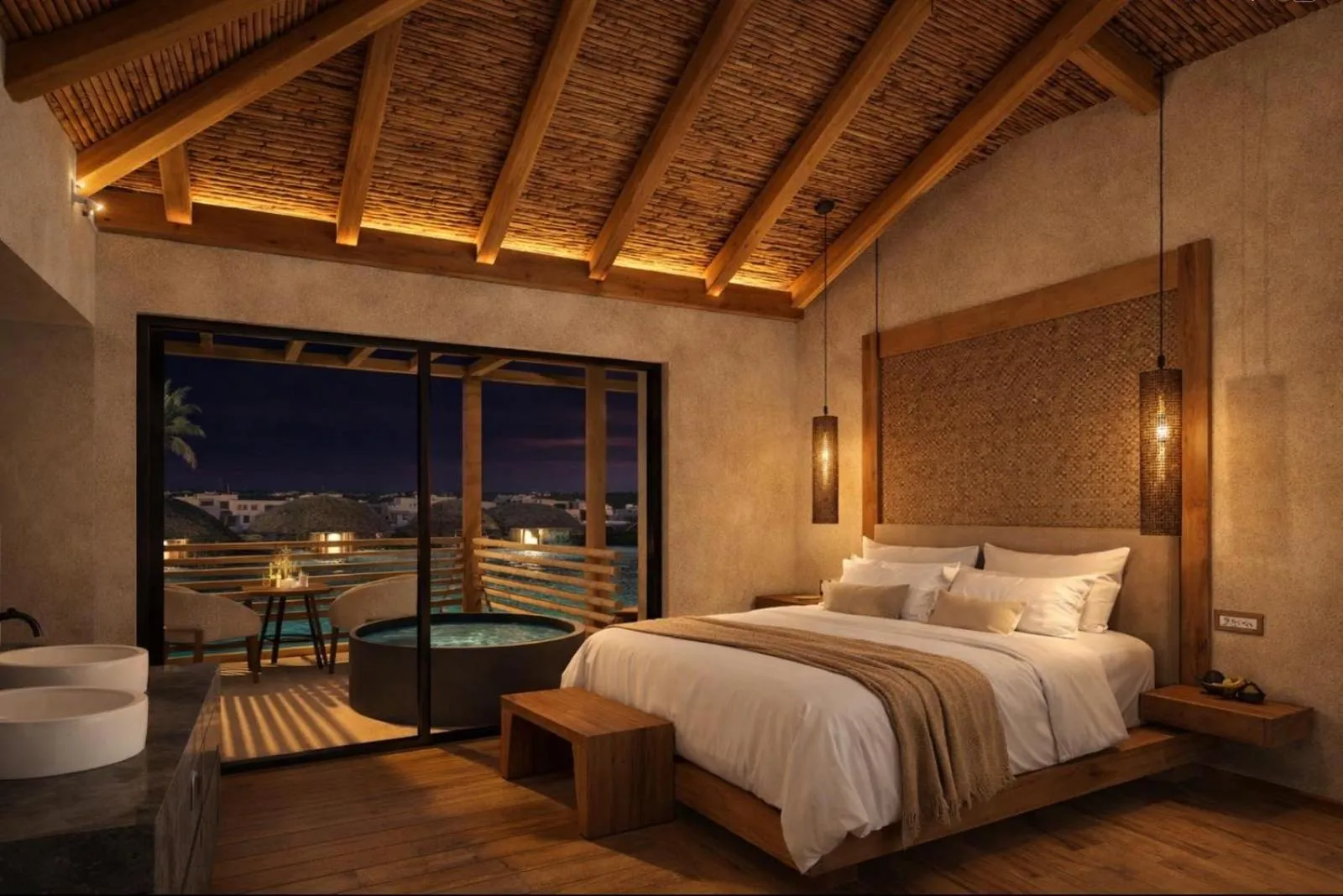 Bed in Stella Island Luxury Resort & Spa (Adults Only)