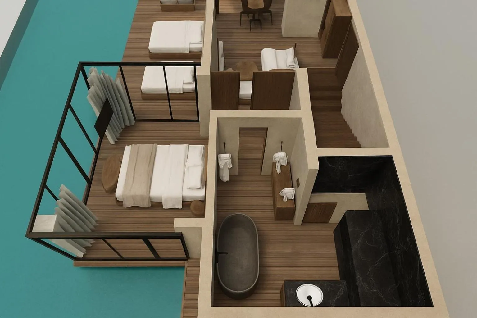 Bed in Stella Island Luxury Resort & Spa (Adults Only)