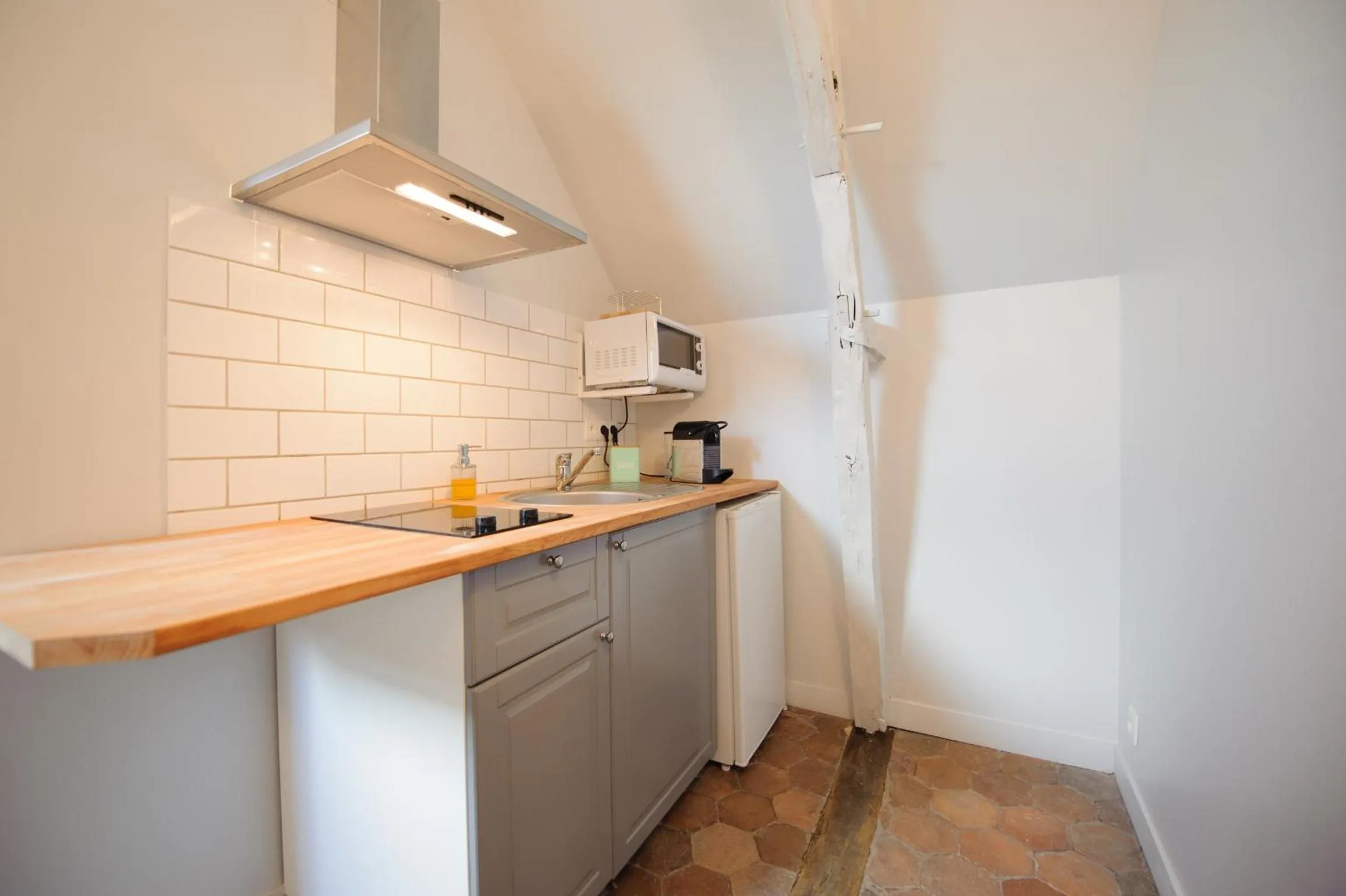 kitchen in Villa Clément Appart'Hotel St Clément proche de Sens