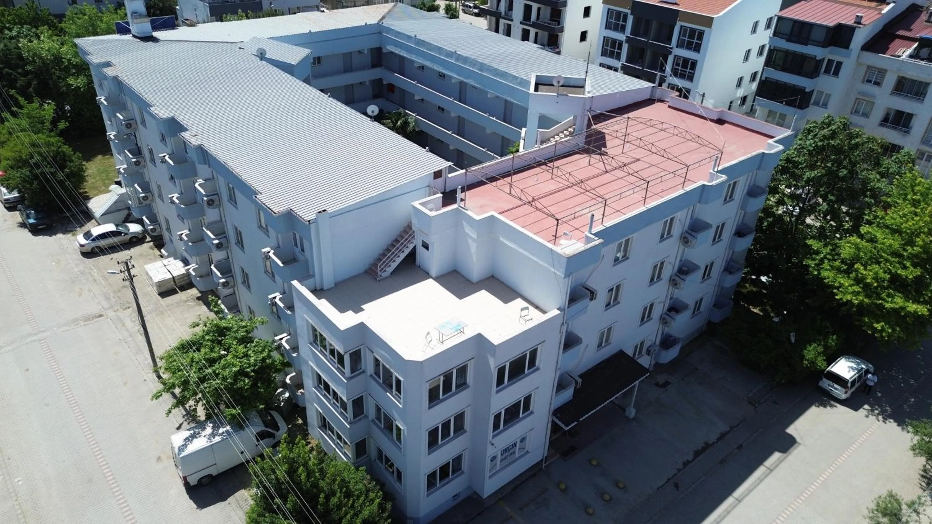 Bird's eye view in Orçın Apartments